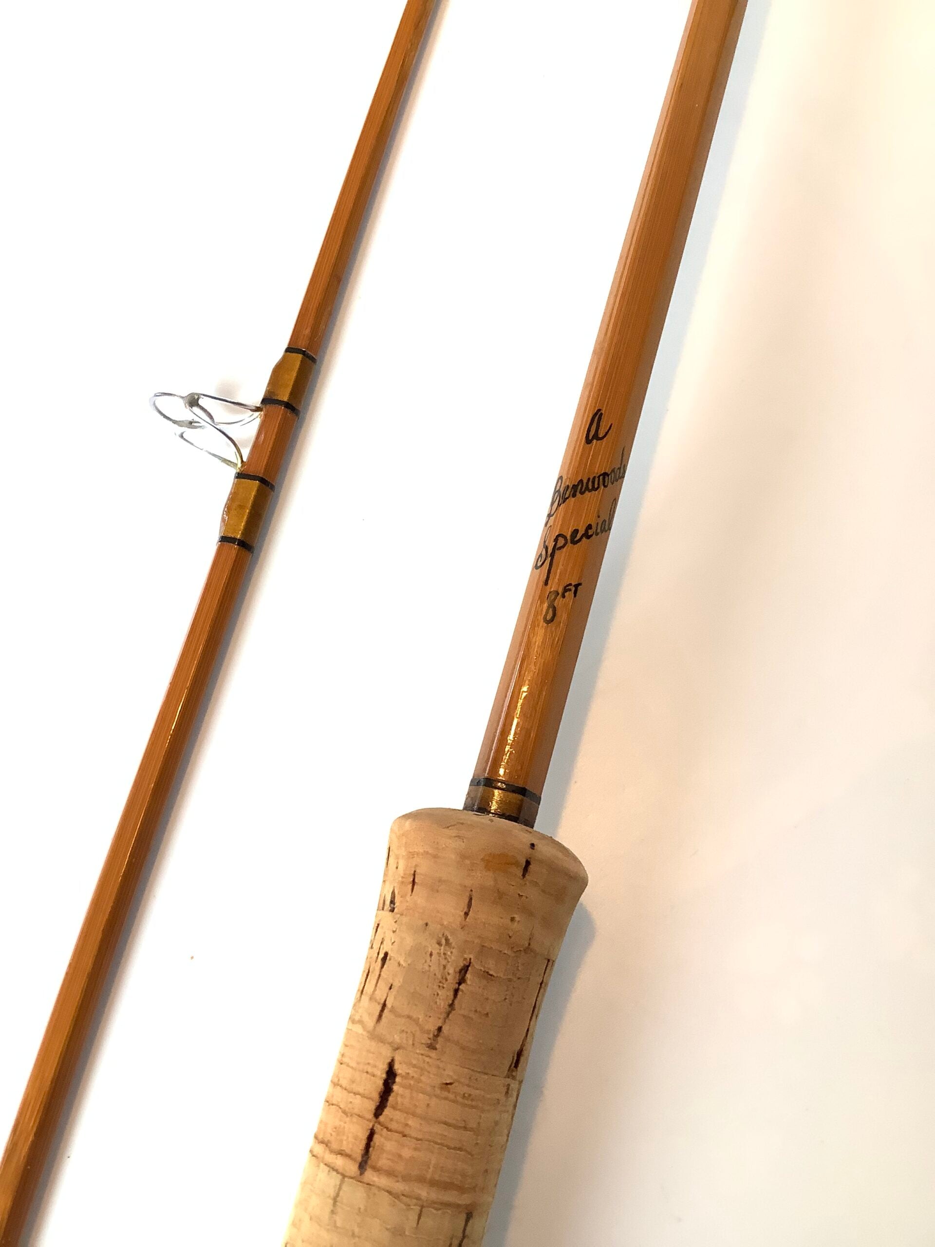 Rare Benwoods of London Built cane 8ft Special Rod