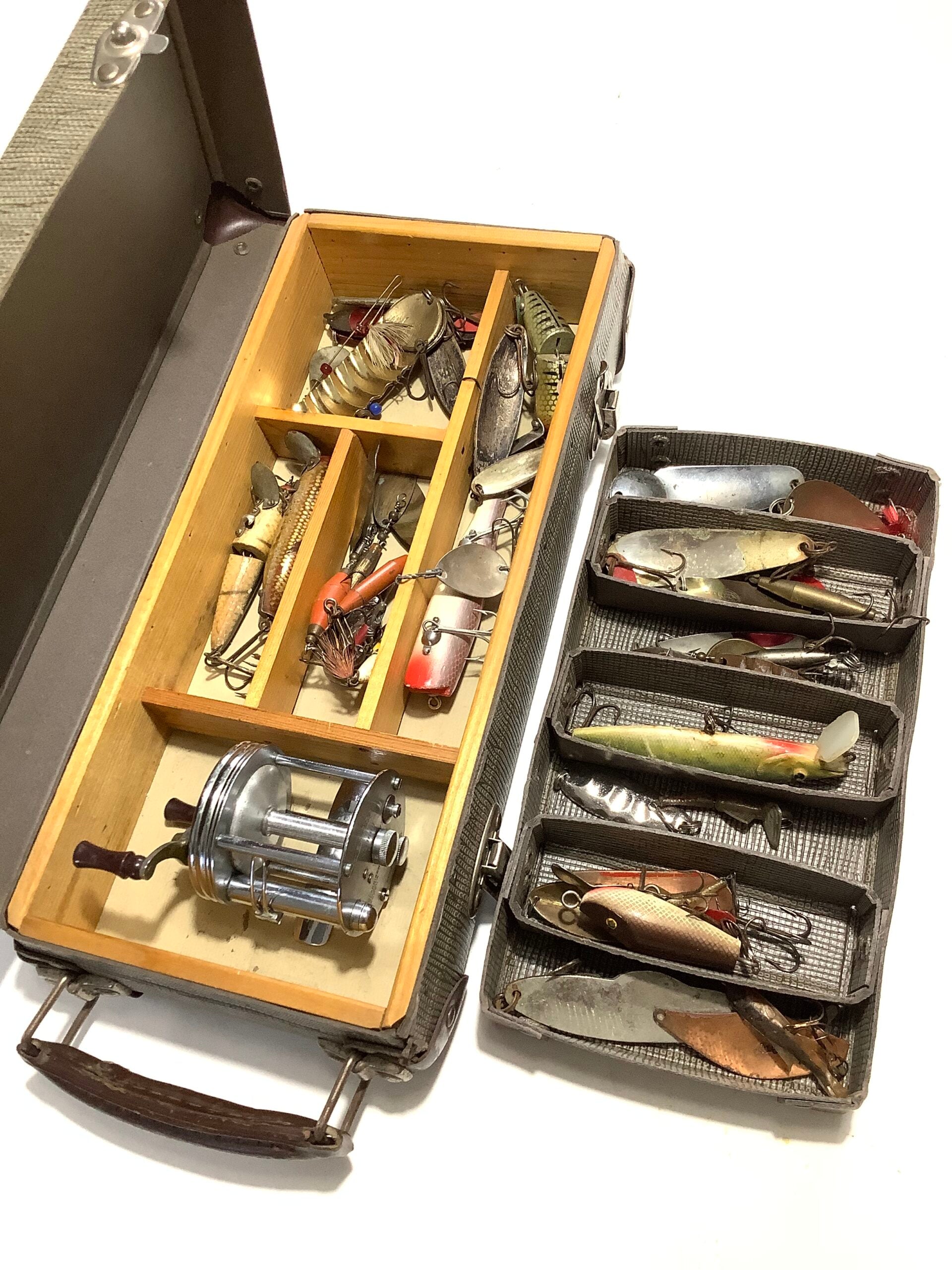 Vintage Fishing Tackle Lure Carrying Case