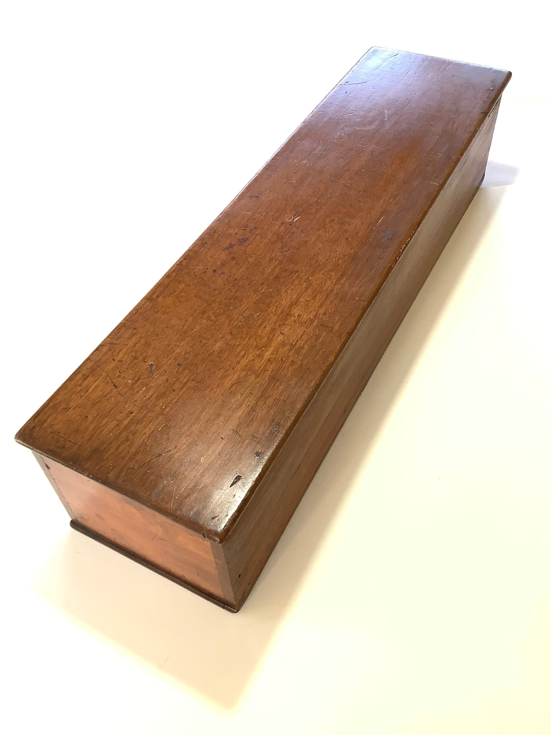 Antique Solid Mahogany Fishing reel Collectors Presentation Cabinet