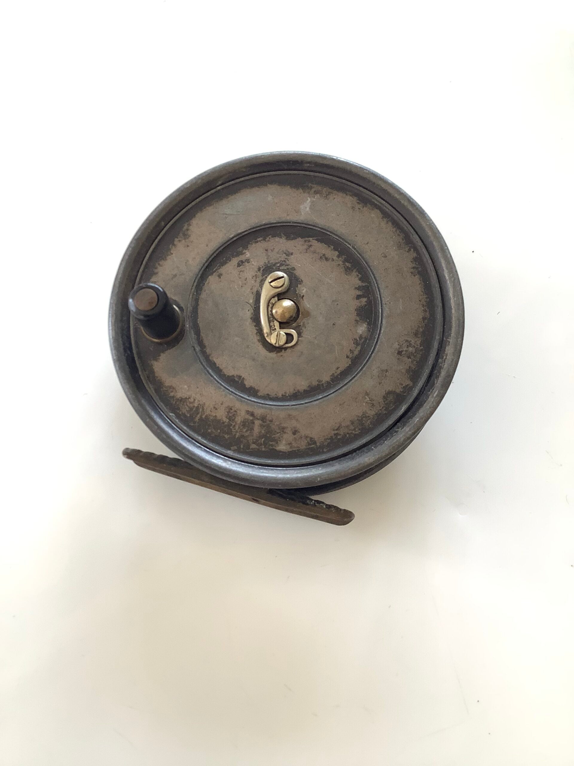 Antique Hardy Bros Dup MKII 3 5/8” Trout Fly Reel with tension adjuster