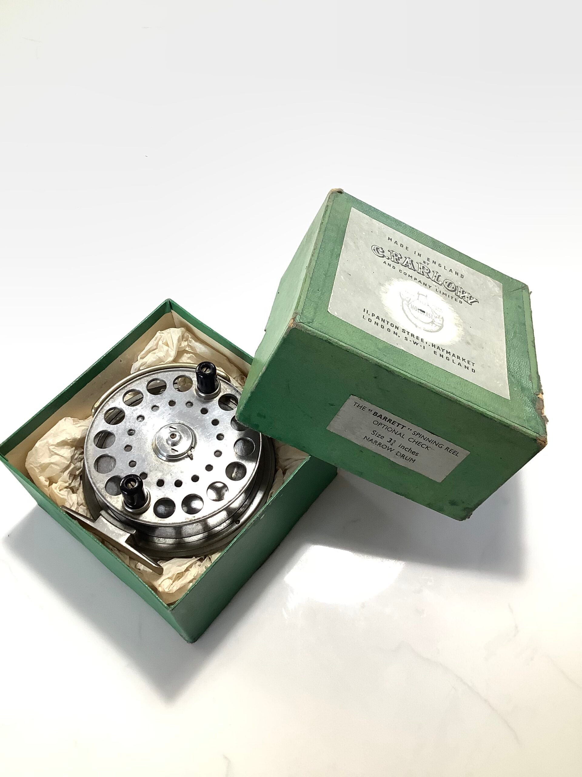Scarce FARLOWS OF PALL MALL “Barrett” Centrepin with original Box