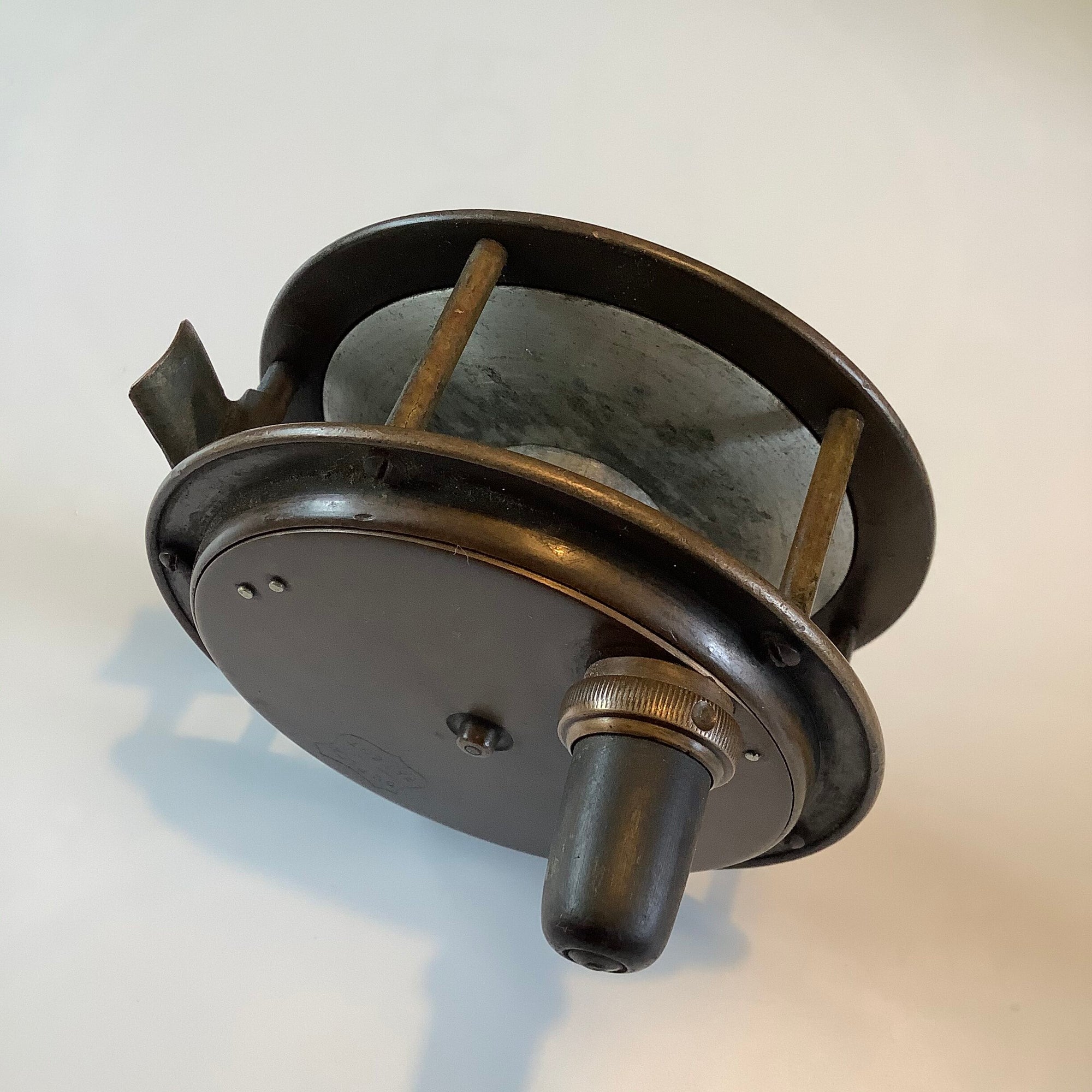 Rare J.W Young’s Famous “ Duplex “ 4” Brass reel, circa 1893