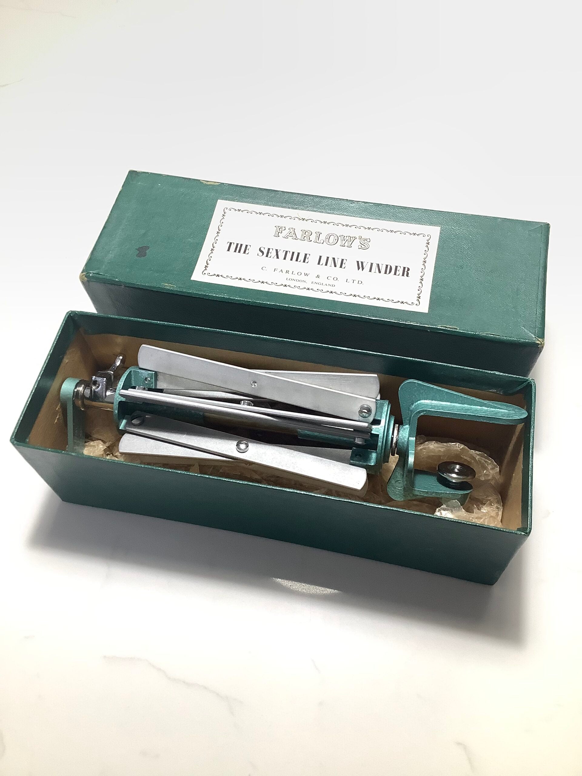 Vintage ( unused as new) FARLOWS OF PALL MALL portable Line winder