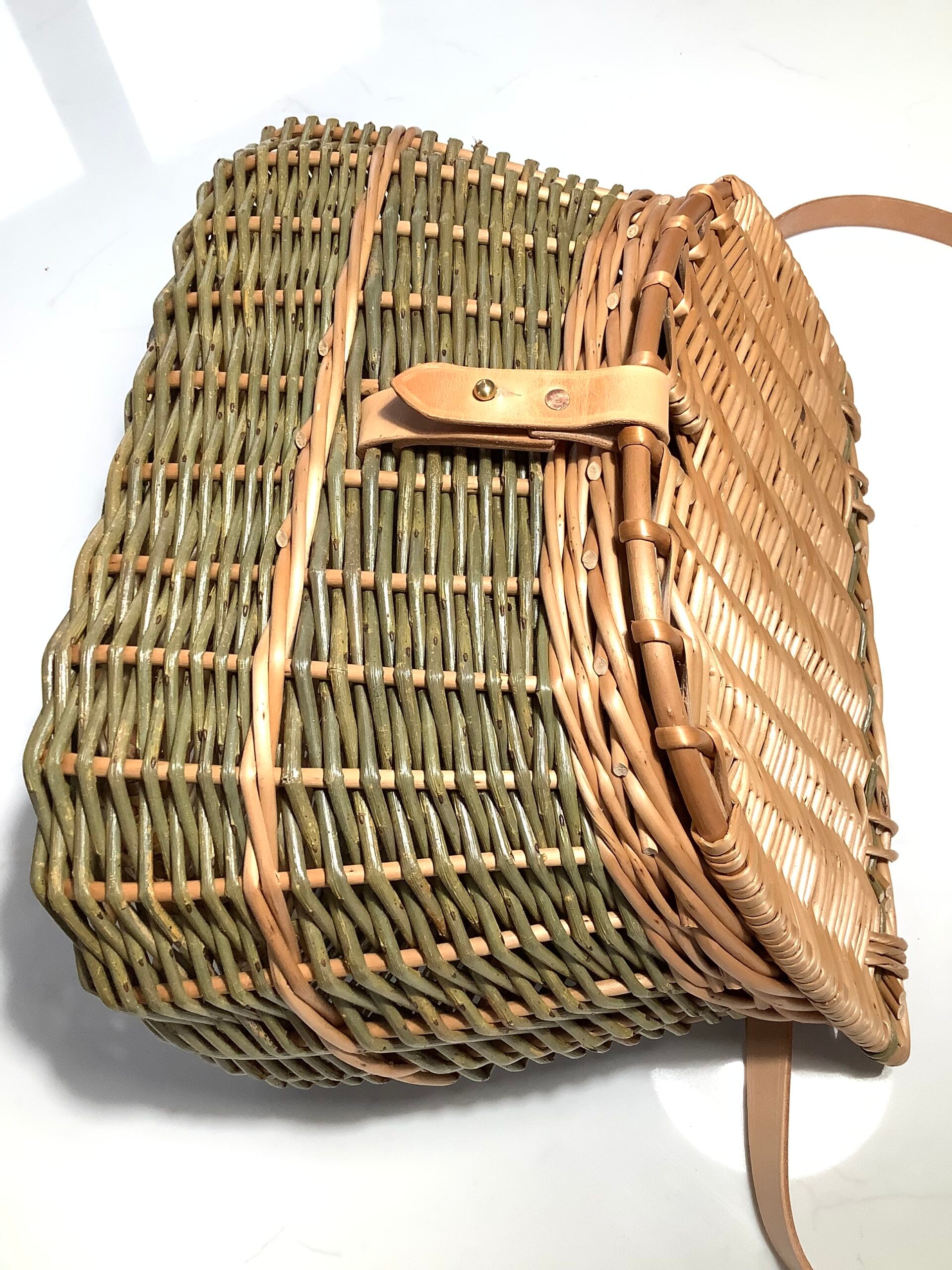NEW BLITHFIELD WILLOWCRAFT By Eddie Glew Hand Crafted Highest Quality Willow Fishermans Creel