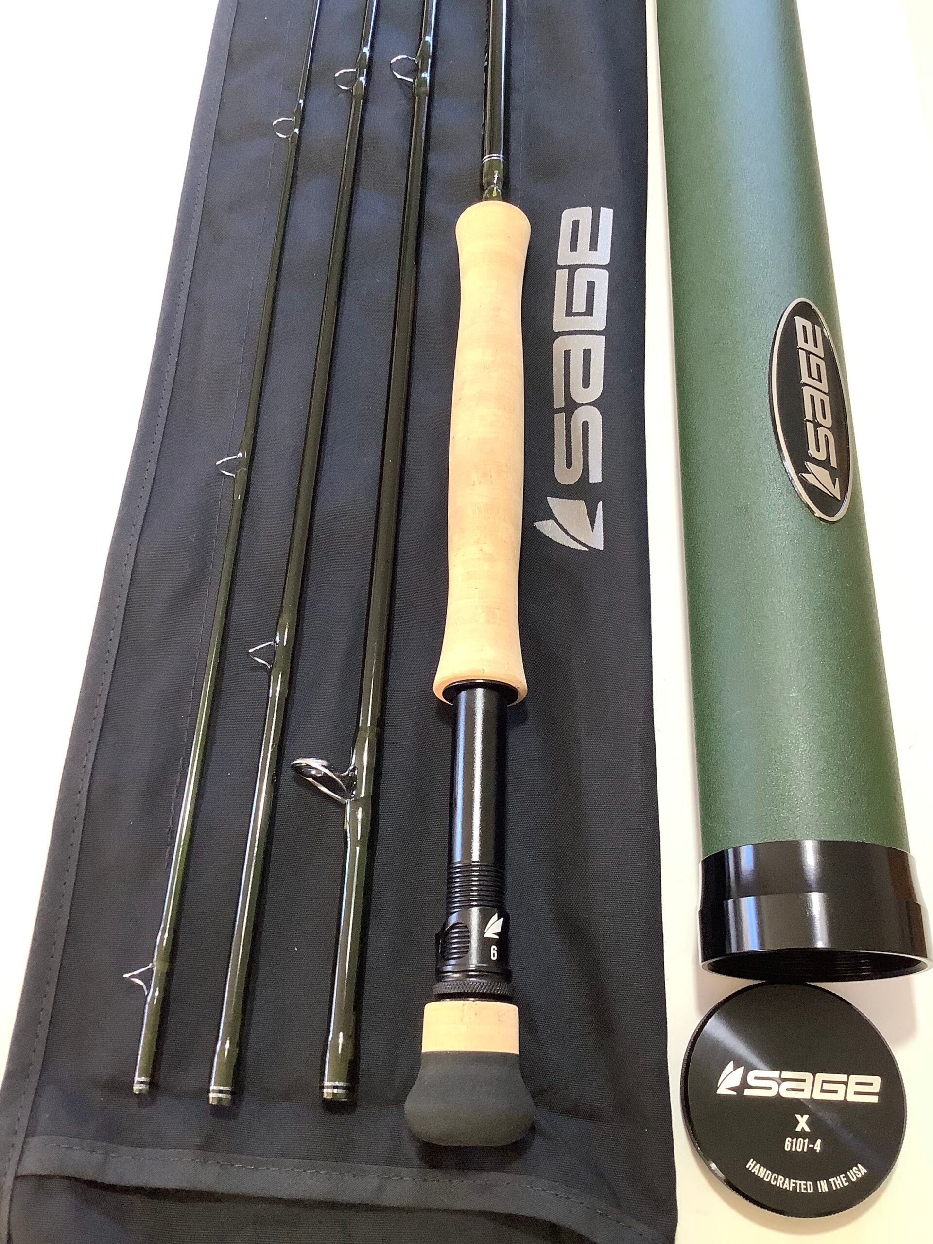 As New SAGE X 10ft #6 Four Piece Fly Rod