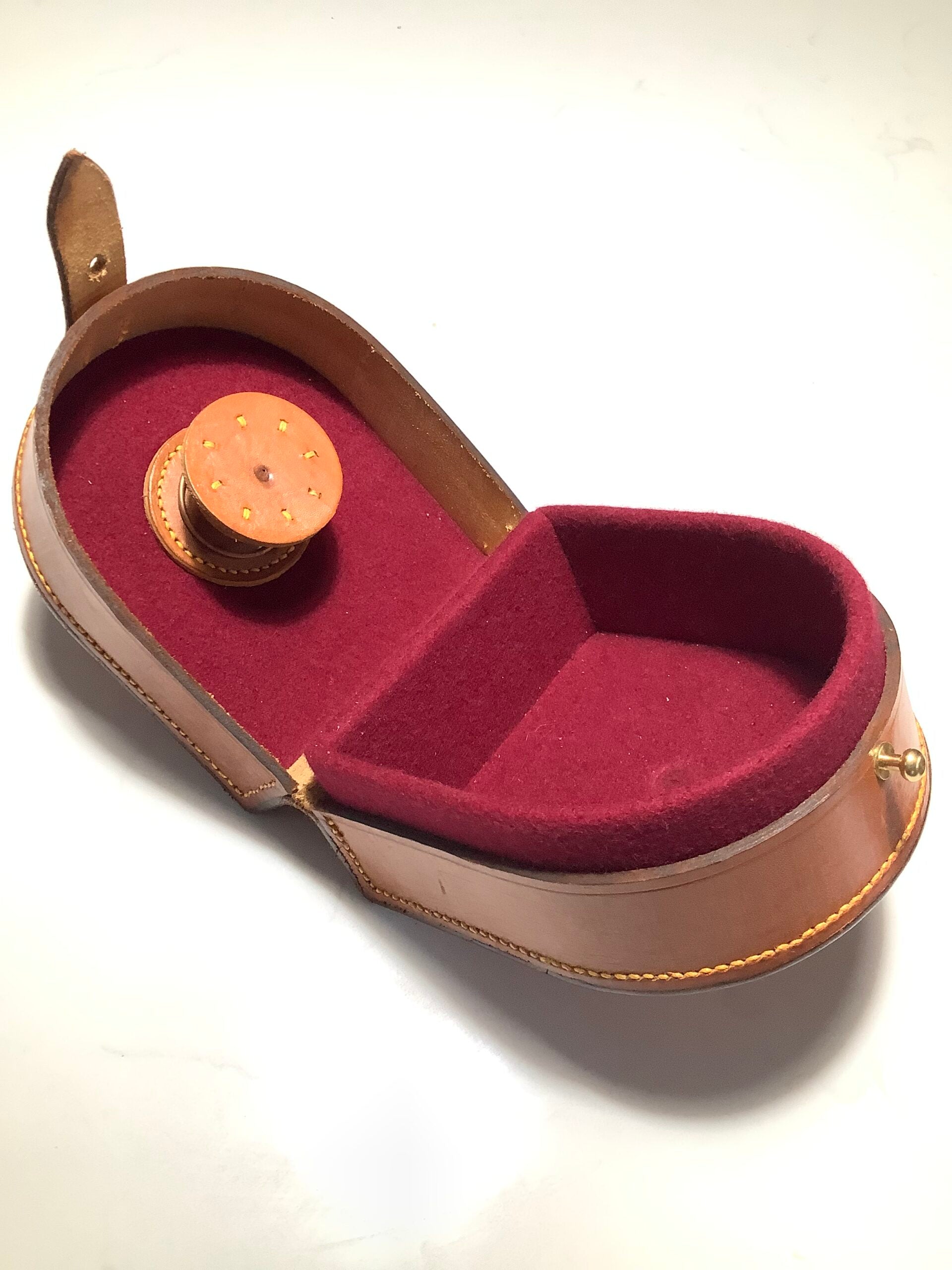 Quality Hand Crafted 4 1/2” Centrepin Reel case by Peter Loam