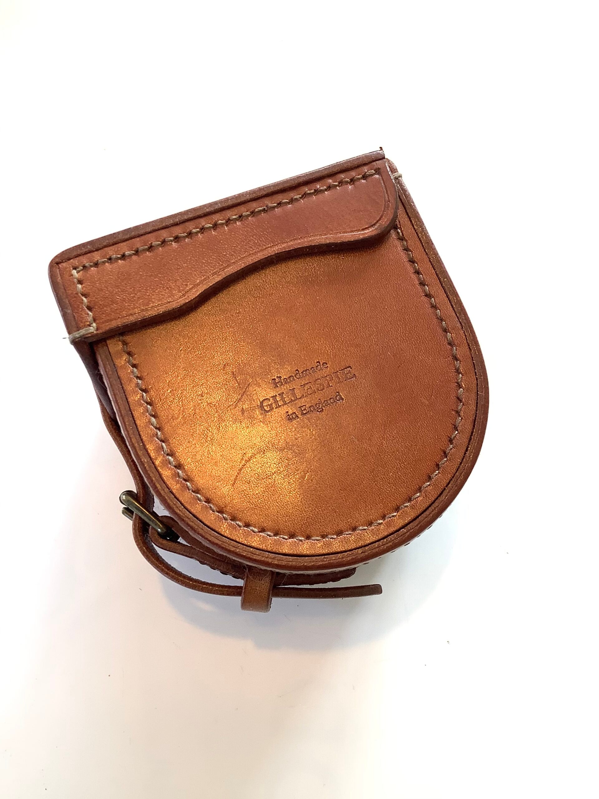 Very Rare Allan Gillespie Handmade Leather Reel Case