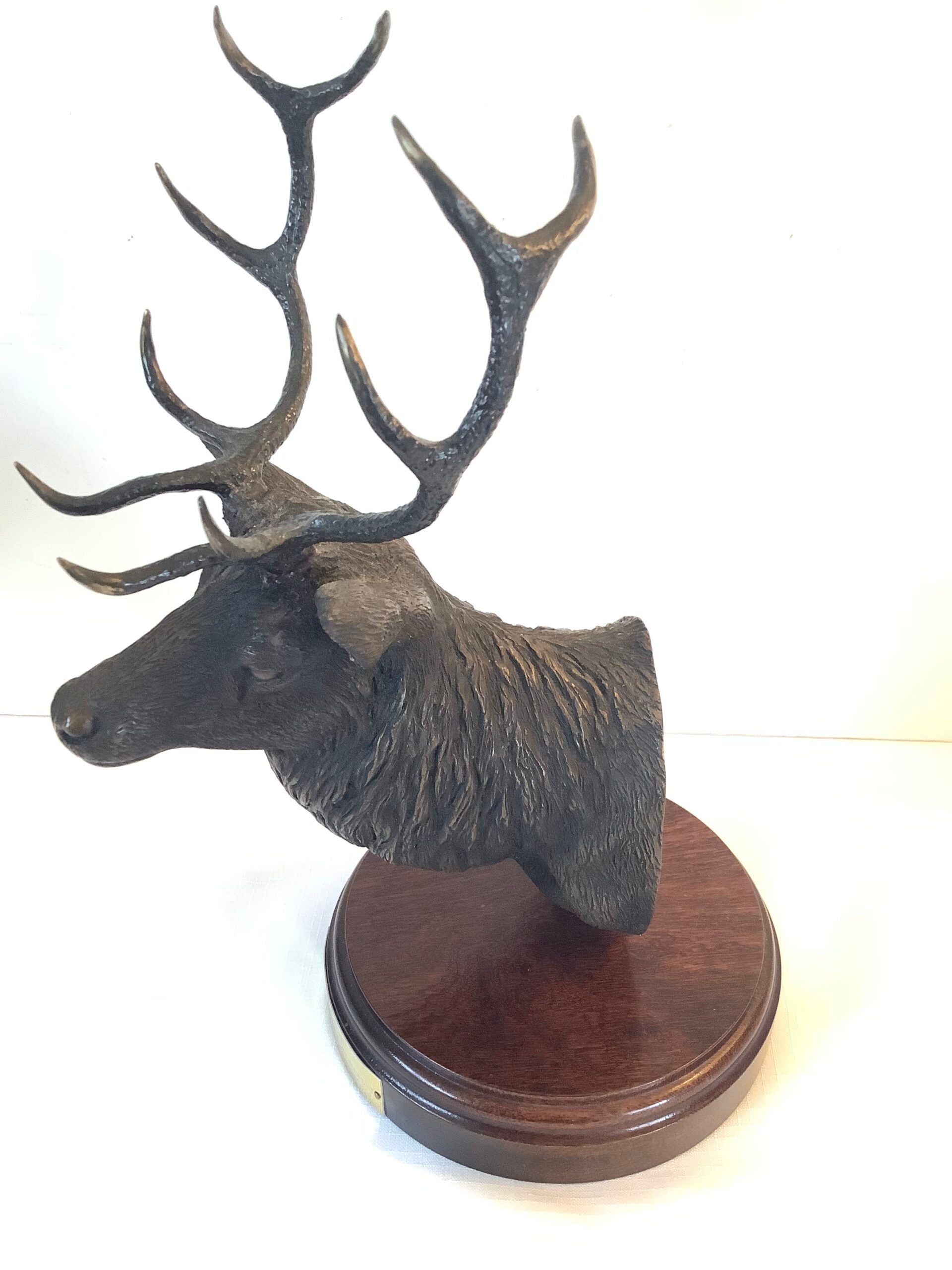 Limited Edition Bronze STAG By WILLIE FORBES Royal Taxidermist at Balmoral and Wildlife Artist in Braemar)