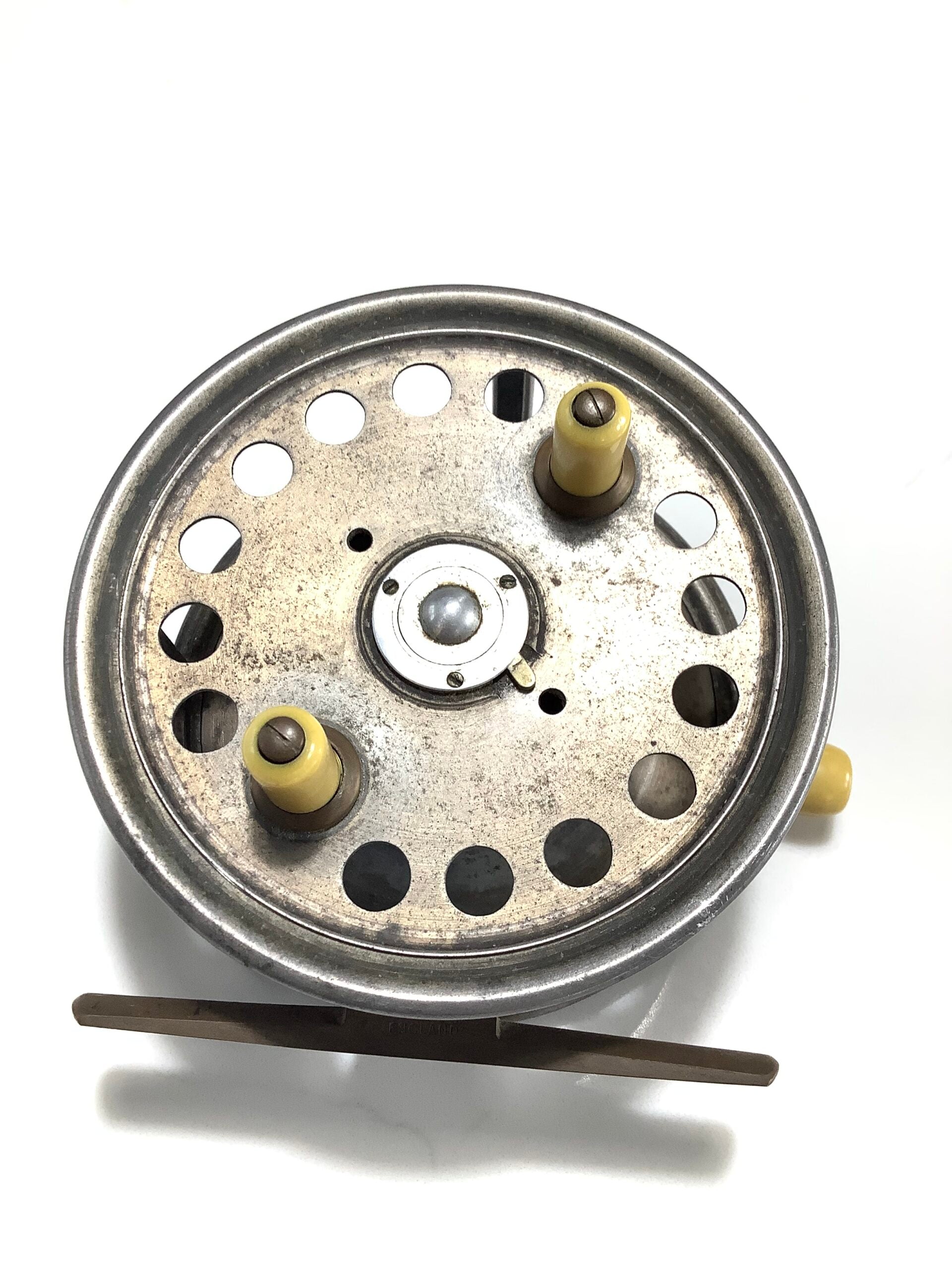 Antique RARE EXTRA WIDE DRUM Hardy Bros SILEX No.2 Reel