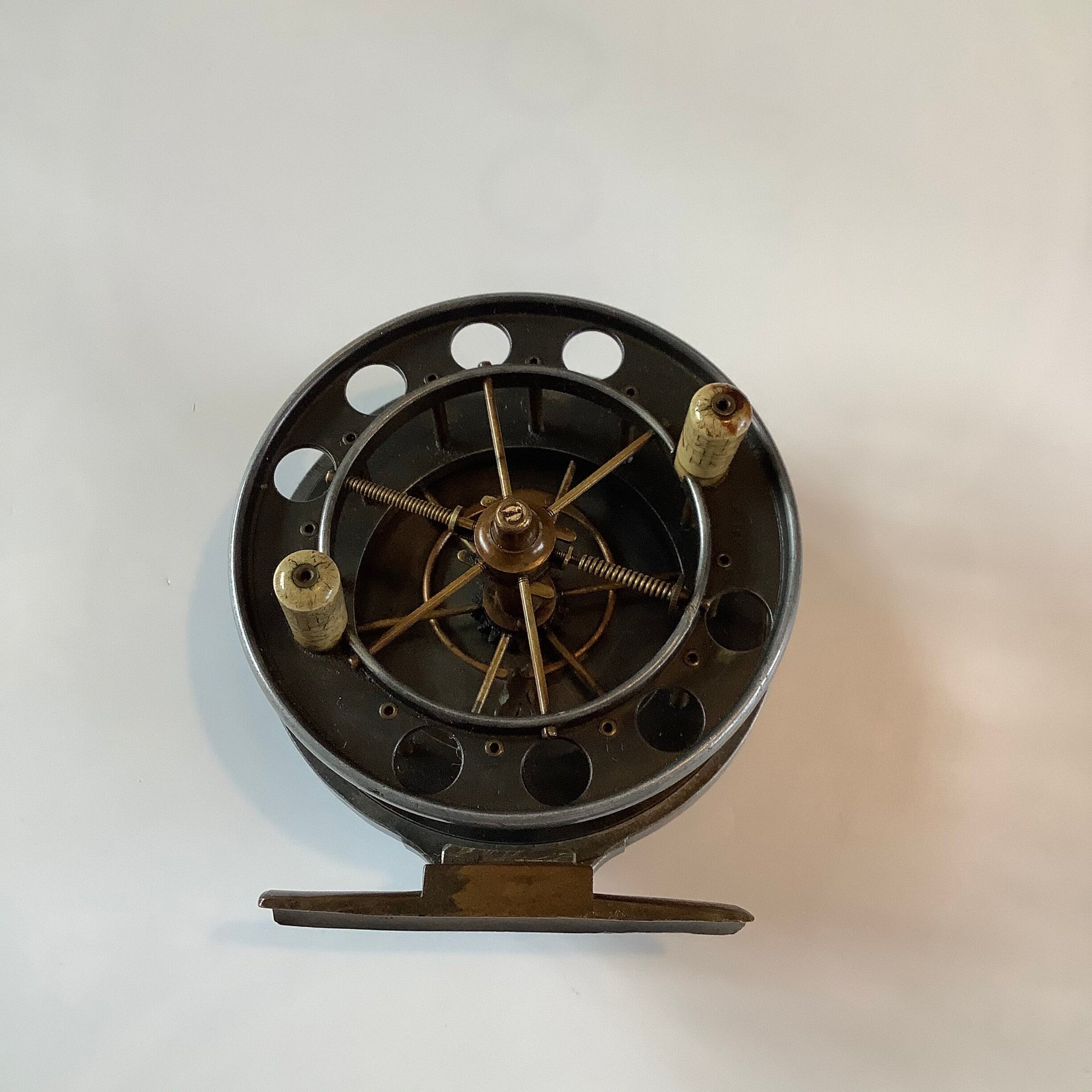Allcock Co 12 spoke Aerial 3 1/2” with early calliper spring check mechanism