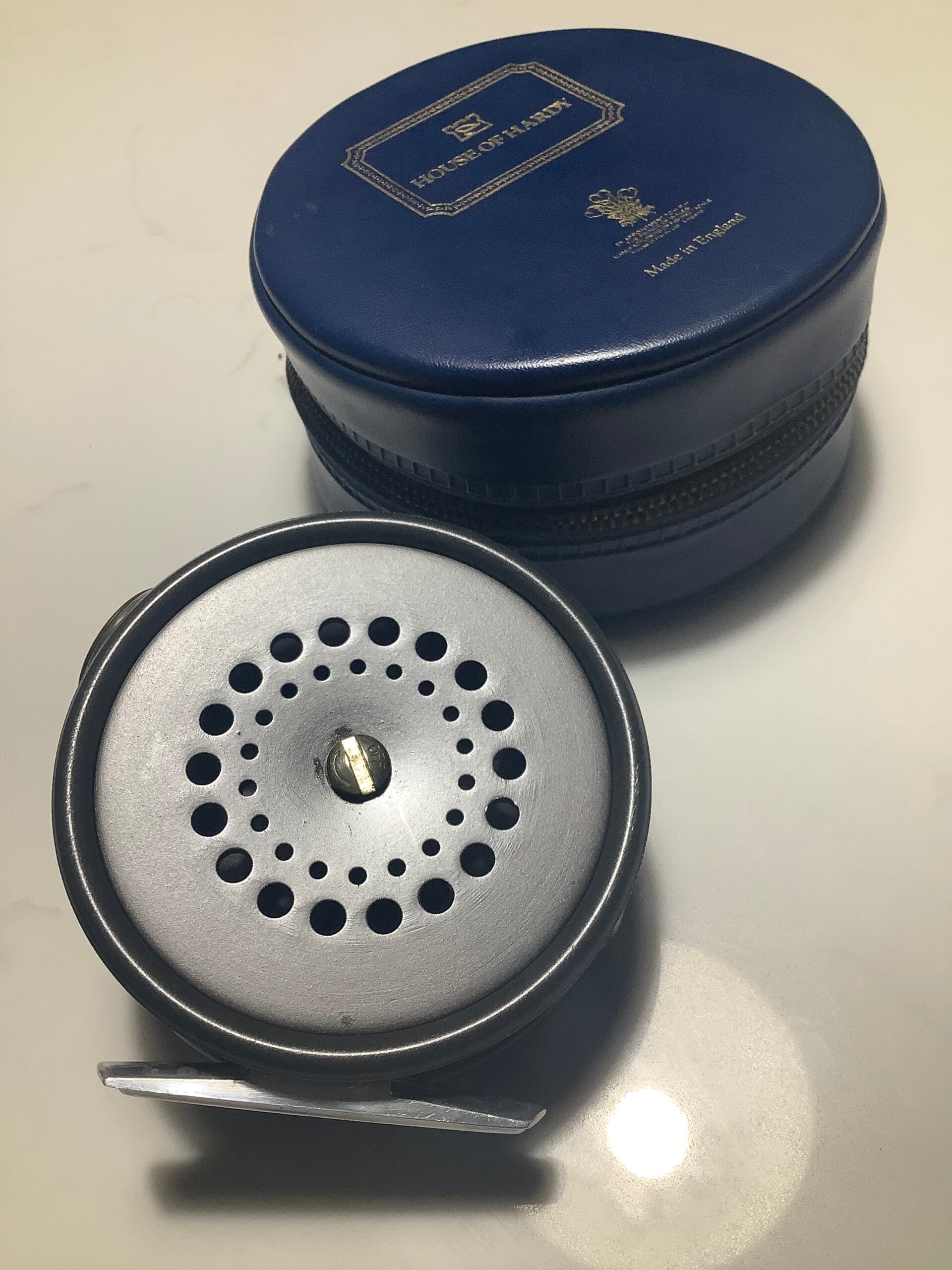 Rare LEFT HAND WIND Hardy Bros 3 3/8” PERFECT Fly Reel