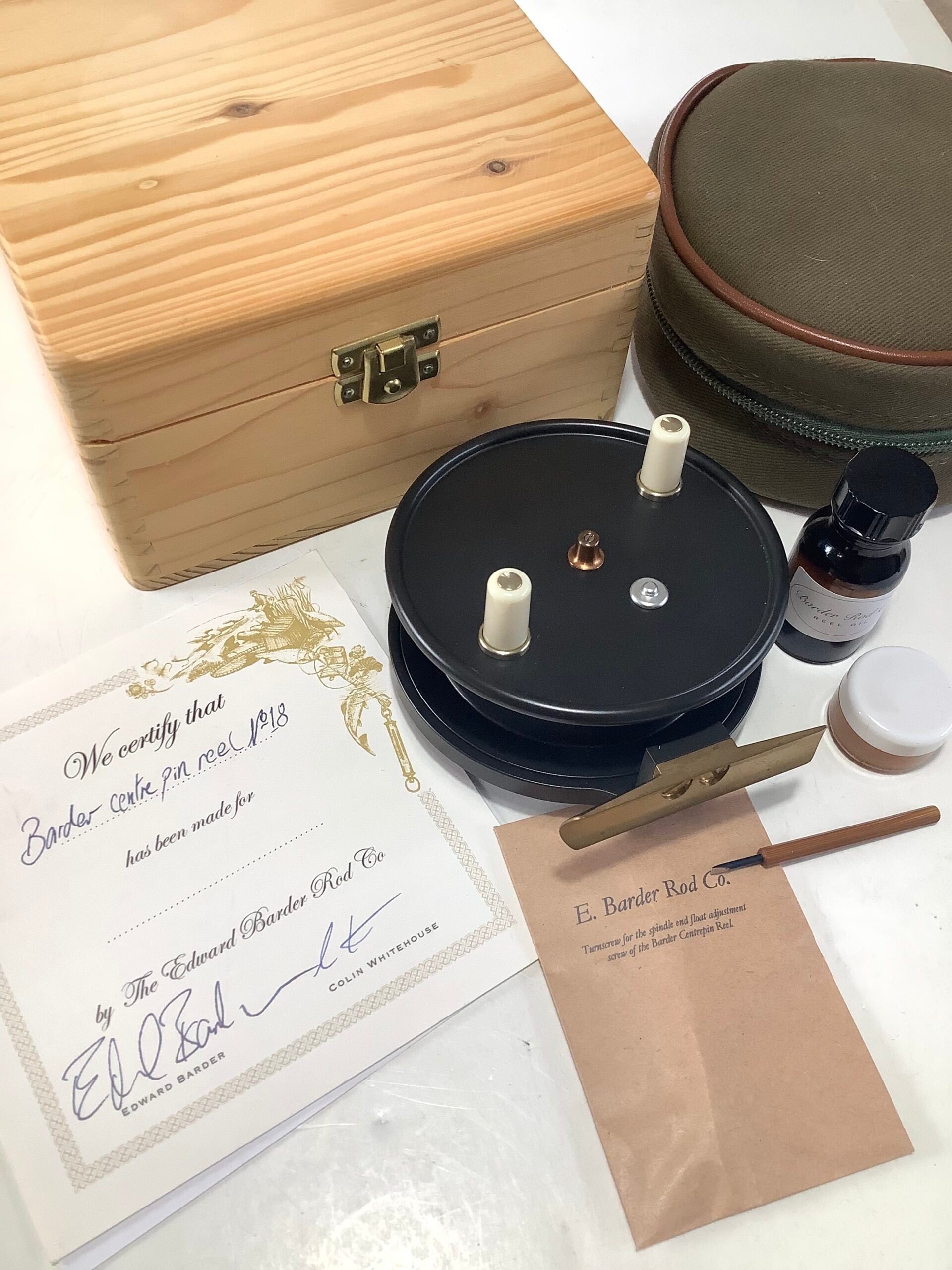 Rare EDWARD BARDER Rod Co Ltd Edition Centrepin