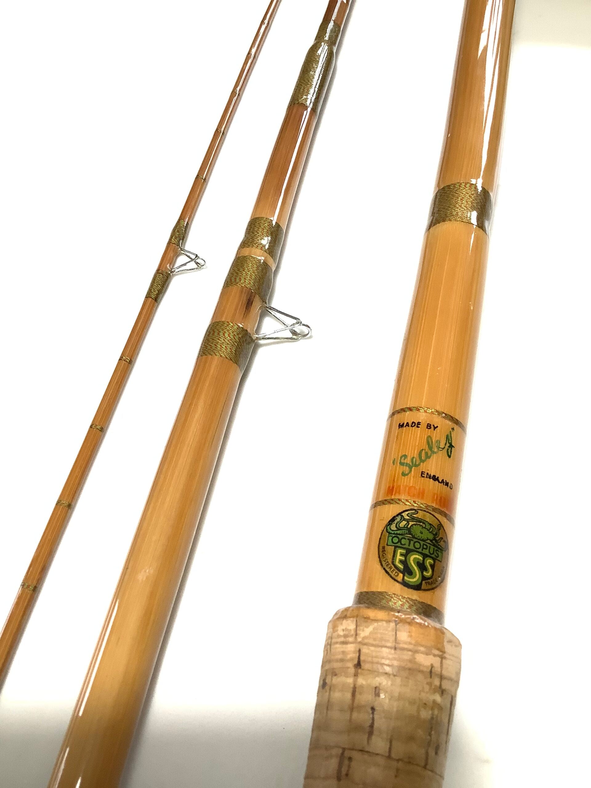 Beautifully restored by Jason White Golden Scale Club 12ft Sealey Match Rod