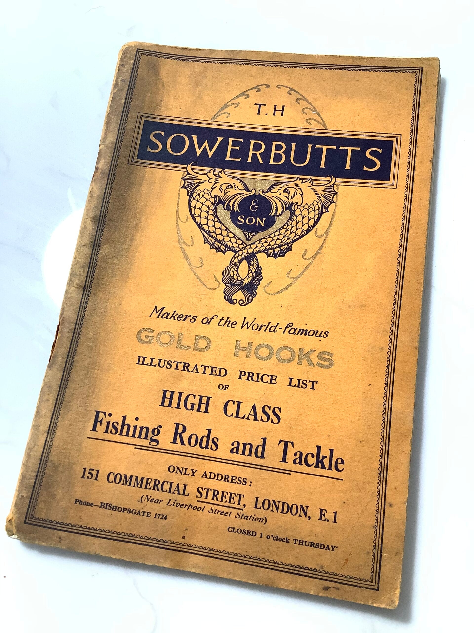 Antique T.H.SOWERBUTTS Fishing Tackle Catalogue/Guide