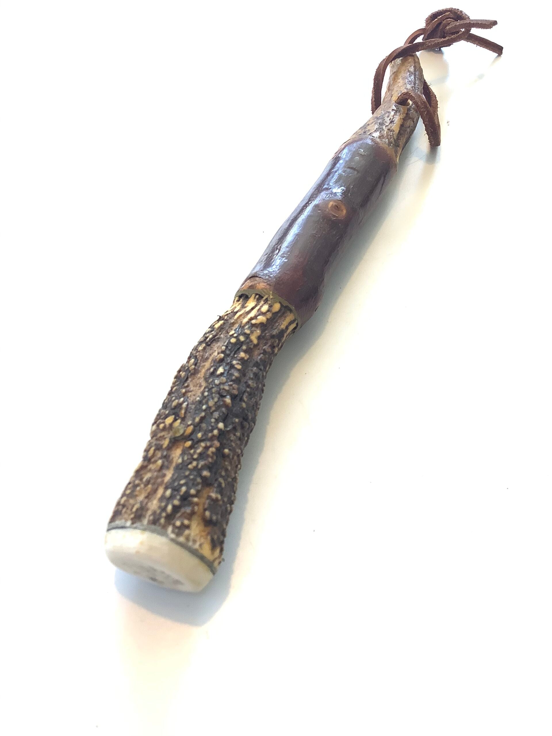 Vintage Rosewood Stag Antler Priest