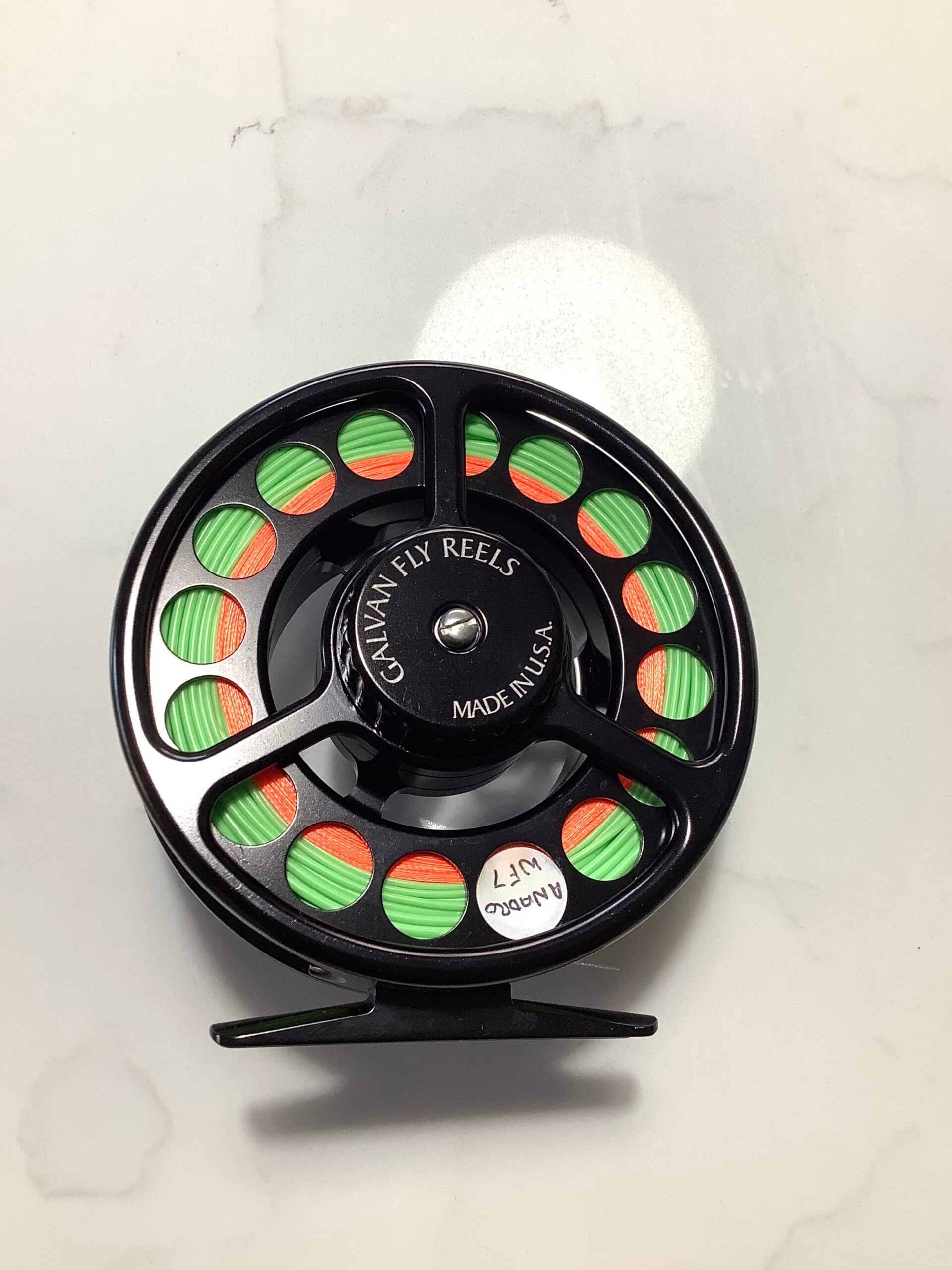 As NEW Excellent quality GALVAN #6 Fly Reel with Spare Spool and New SA ANADRO lines