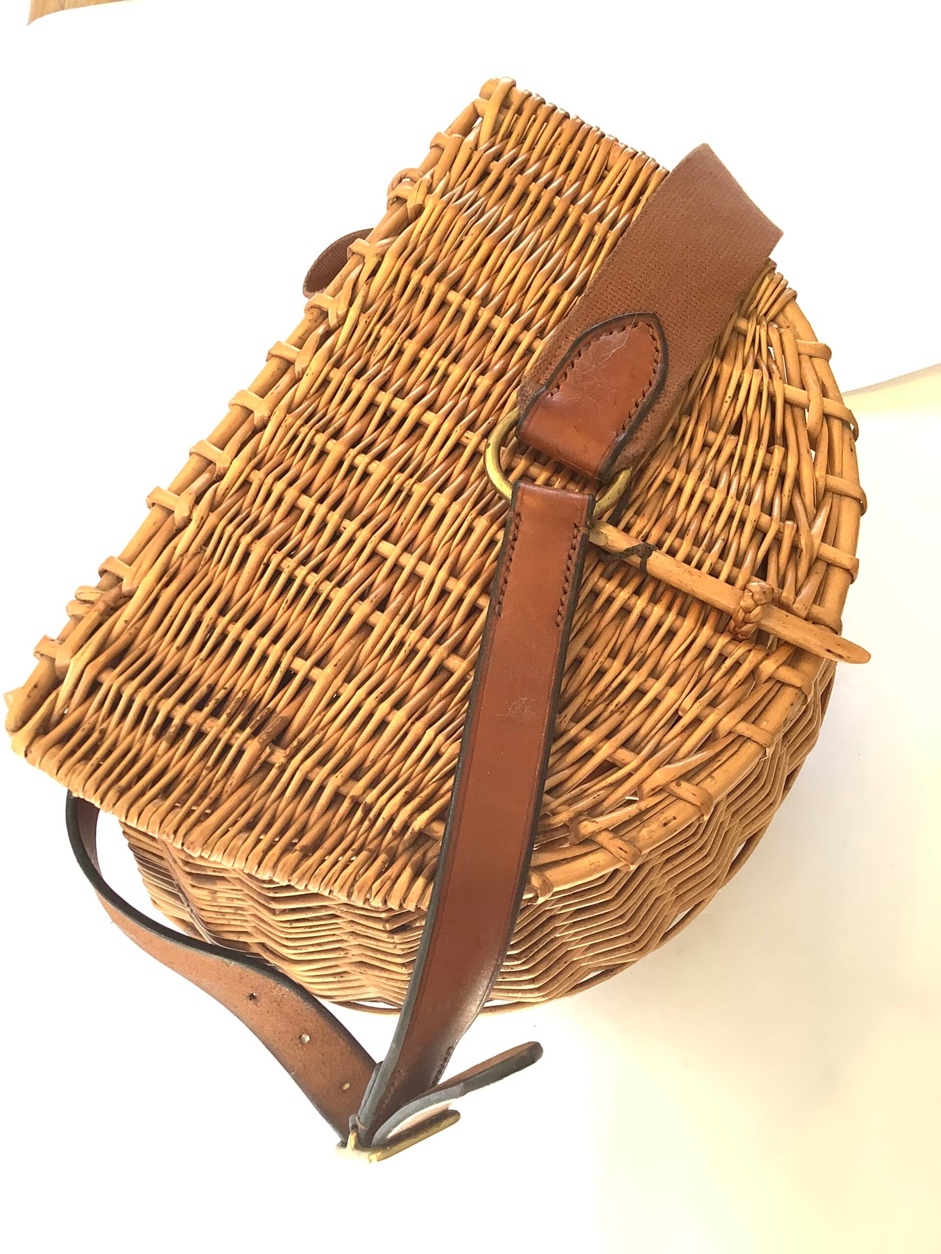 A Norfolk Basket Company Hand crafted Fisherman’s Creel
