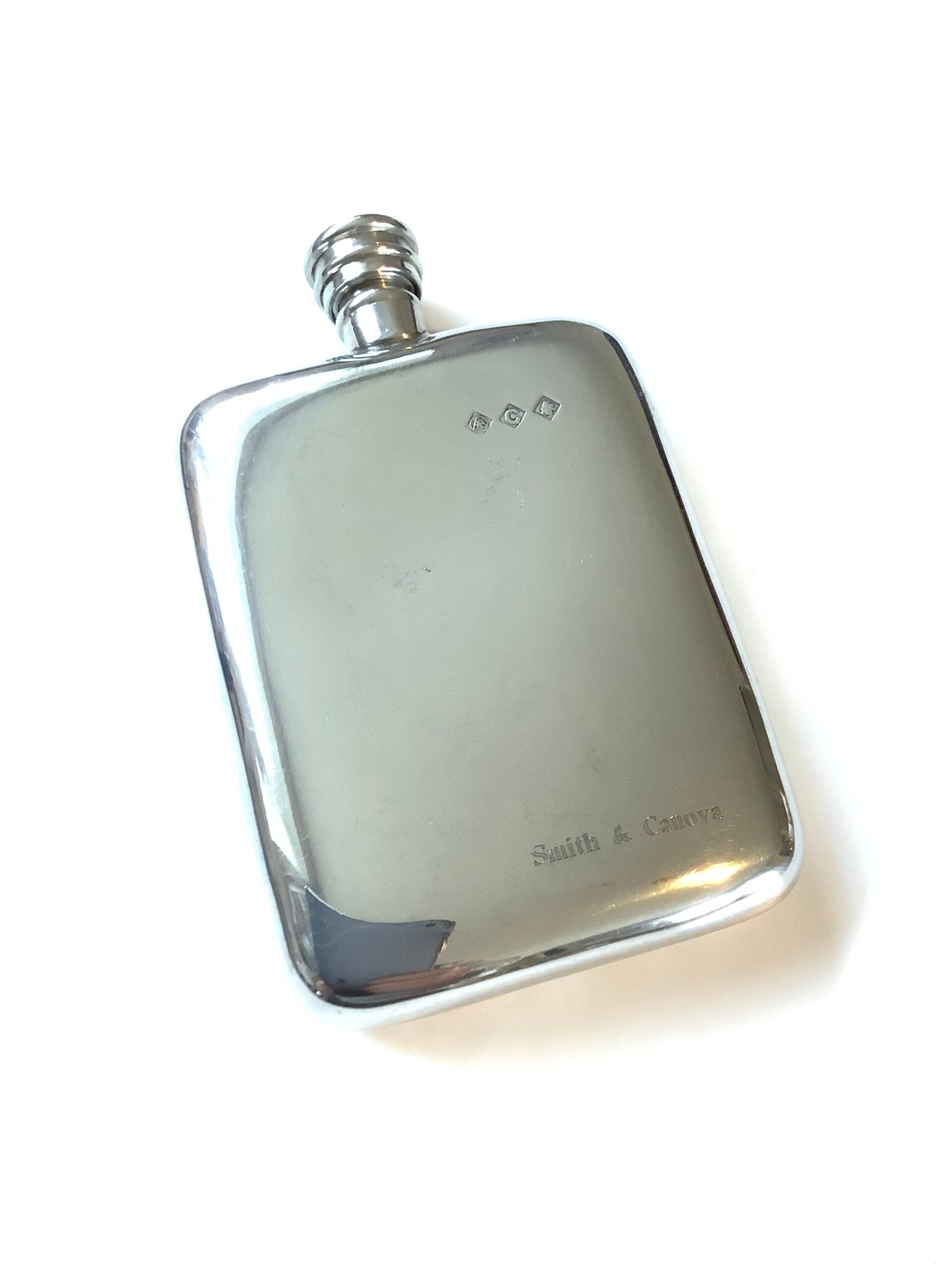 Vintage Smith Canova Silver Hip Flask