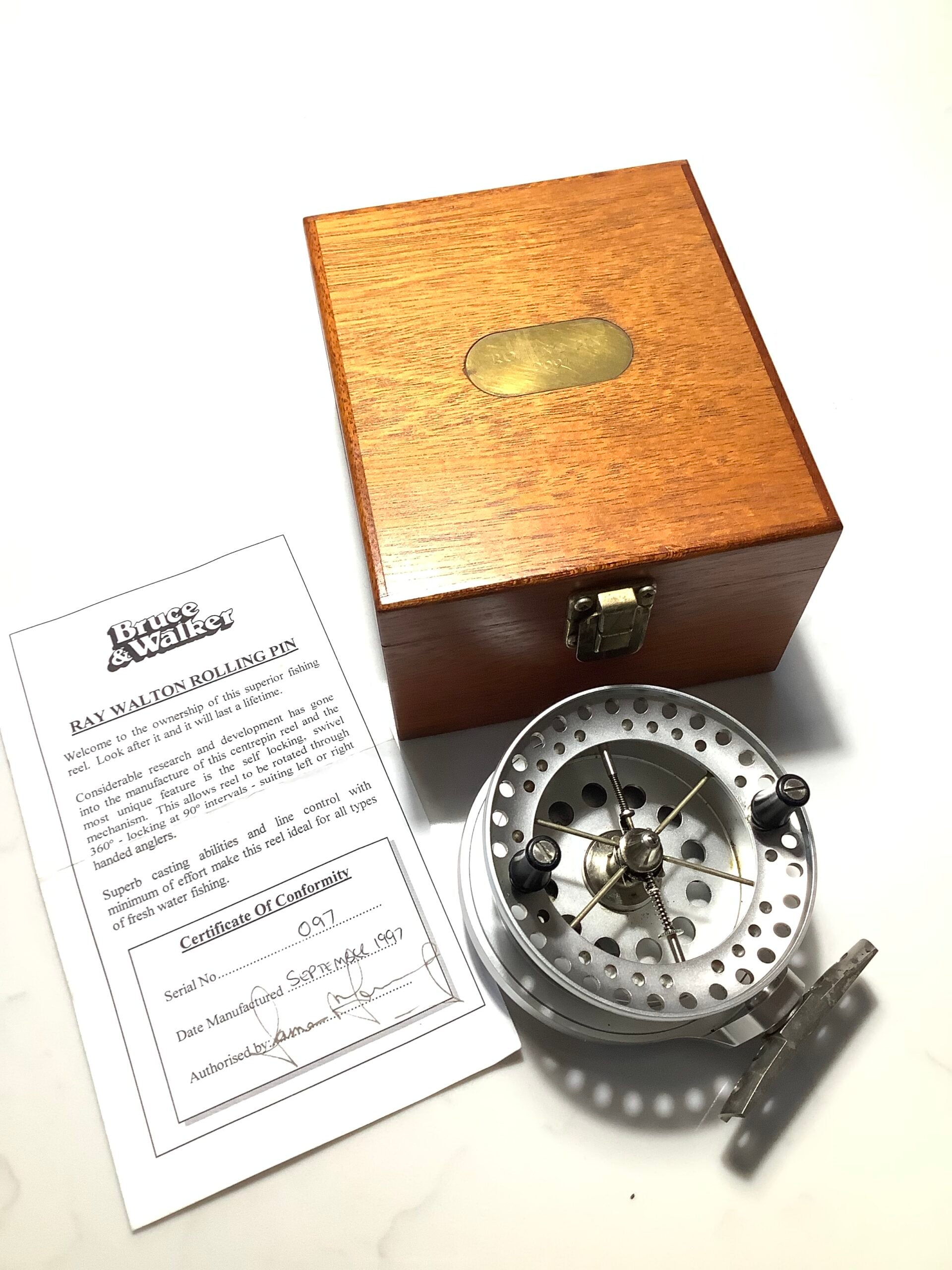 First Model BRUCE WALKER Ray Walton Rolling Centrepin Limited Edition