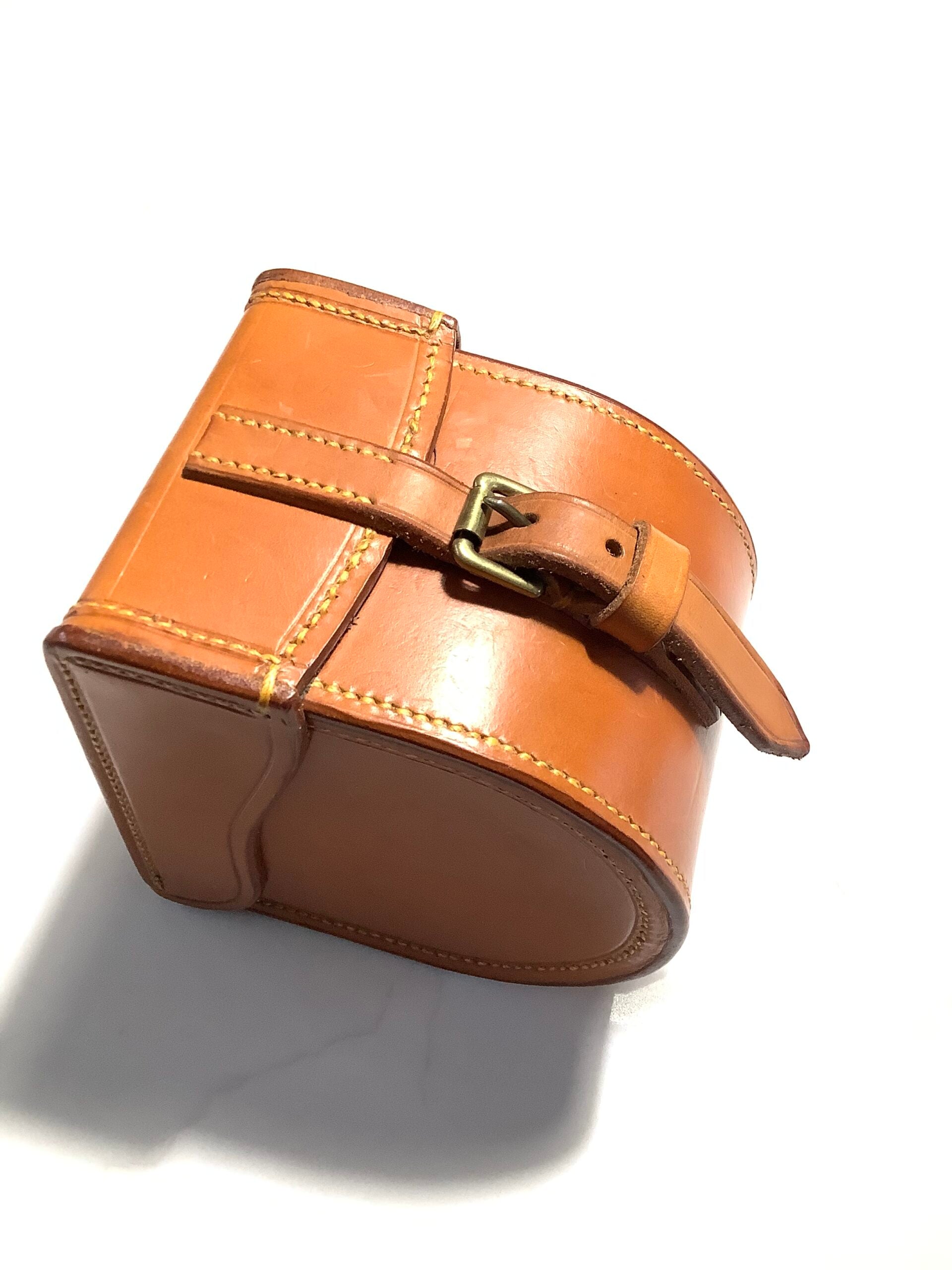 Hand Crafted Block Leather Reel case By PETER LOAM
