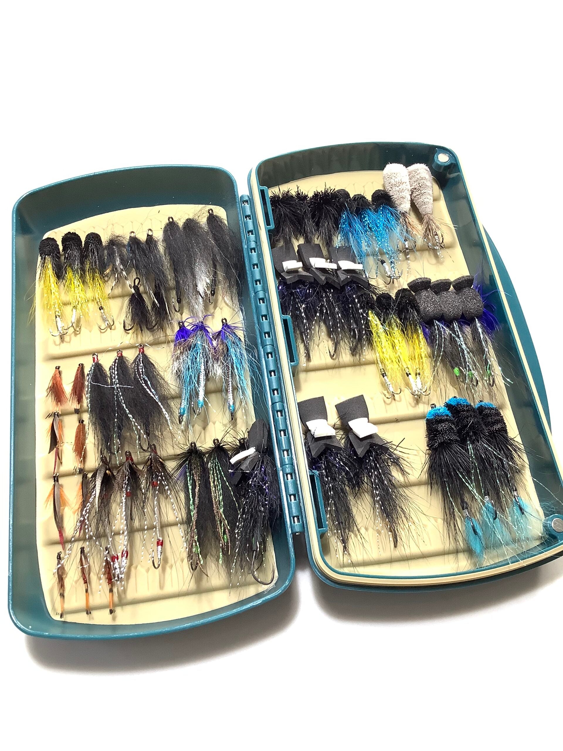 New FISHPOND Large Fly Box with New unused selection of Flies