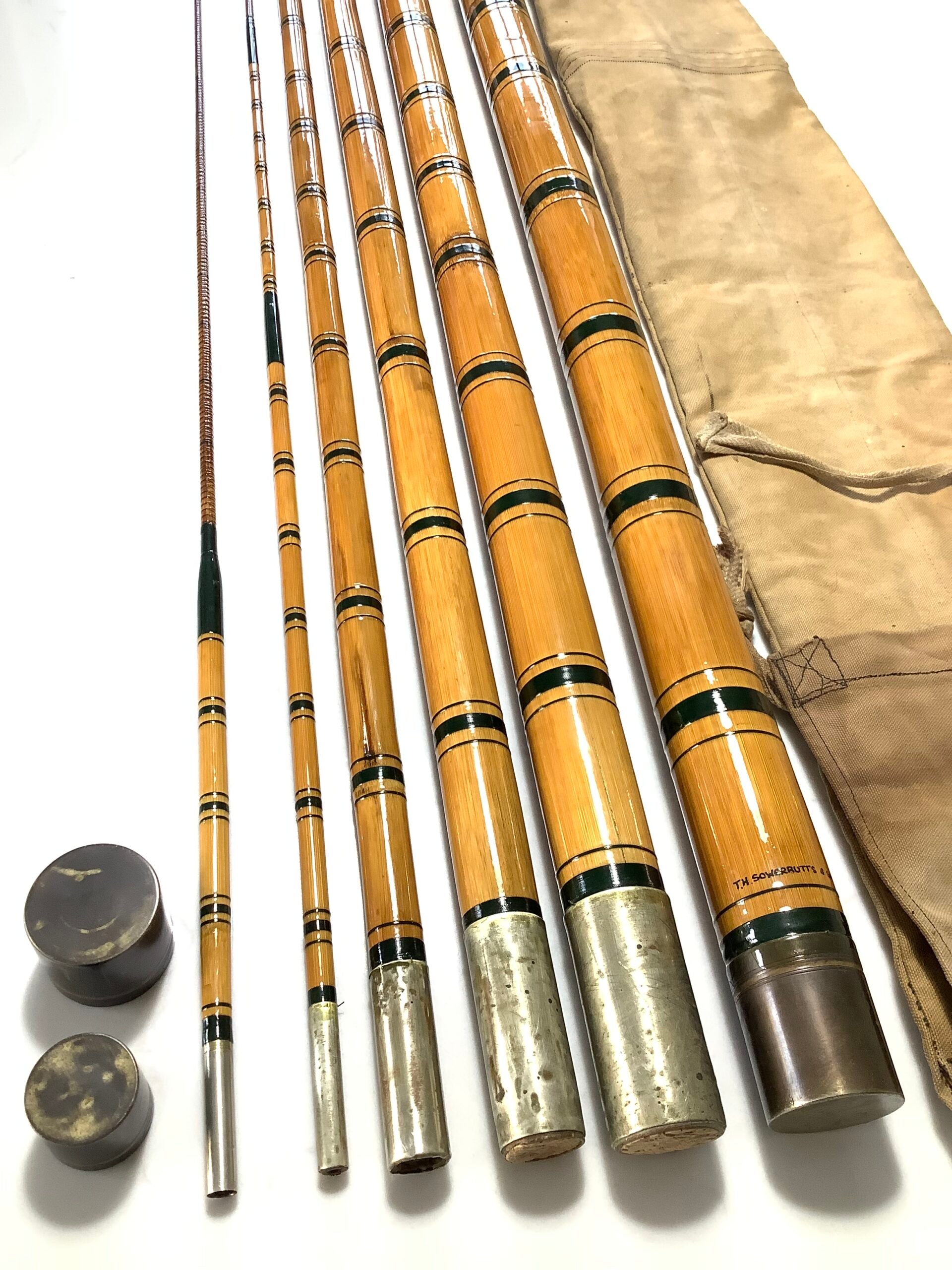 cane fly fishing rods uk Bob Clay (Riverwatch) Bamboo Rod 11' 3/2 #6/7 UK, Wales, Conwy, Pentrefoelas. A