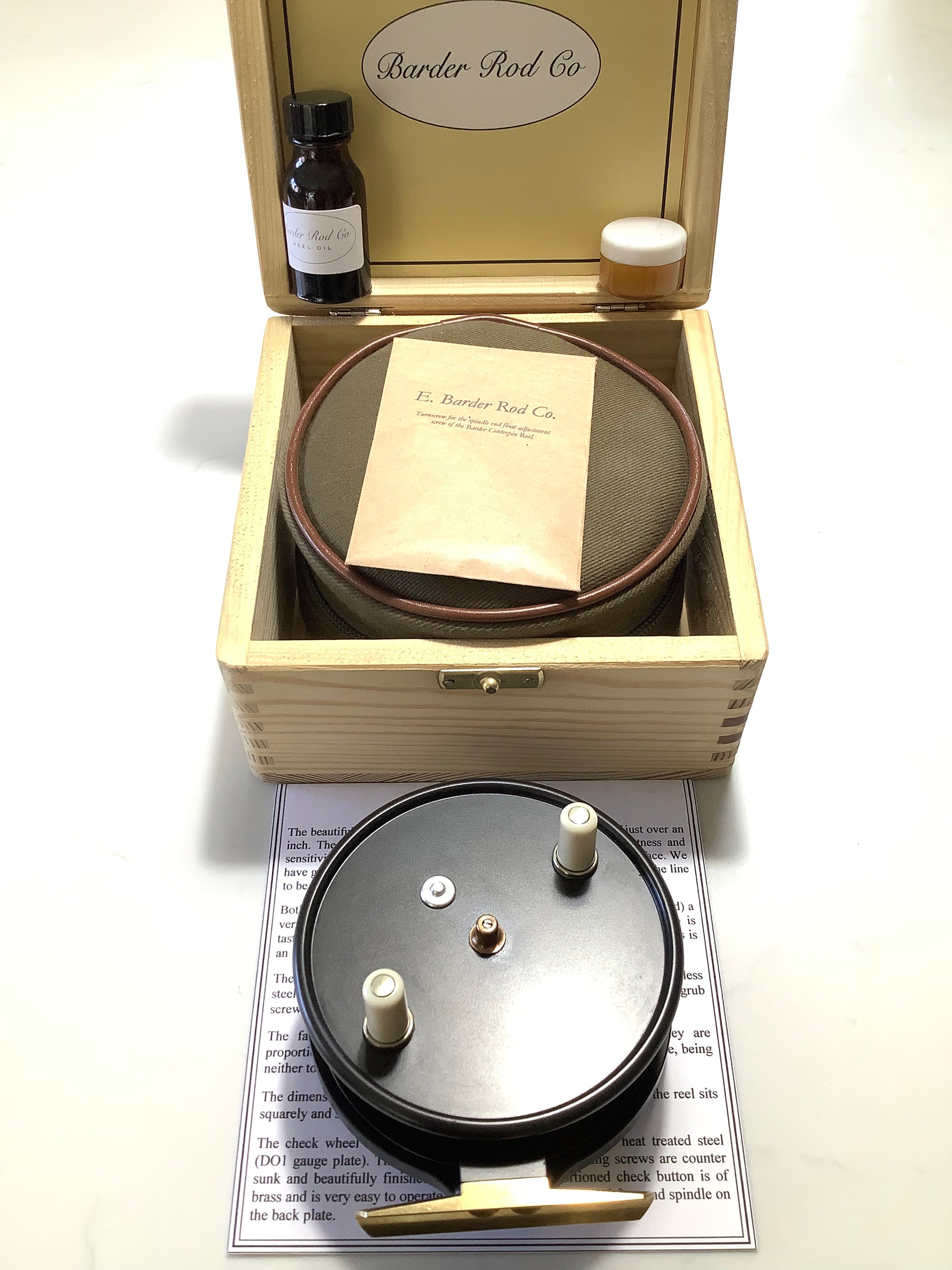 EDWARD BARDER ROD Co Centrepin Reel LIMITED EDITION