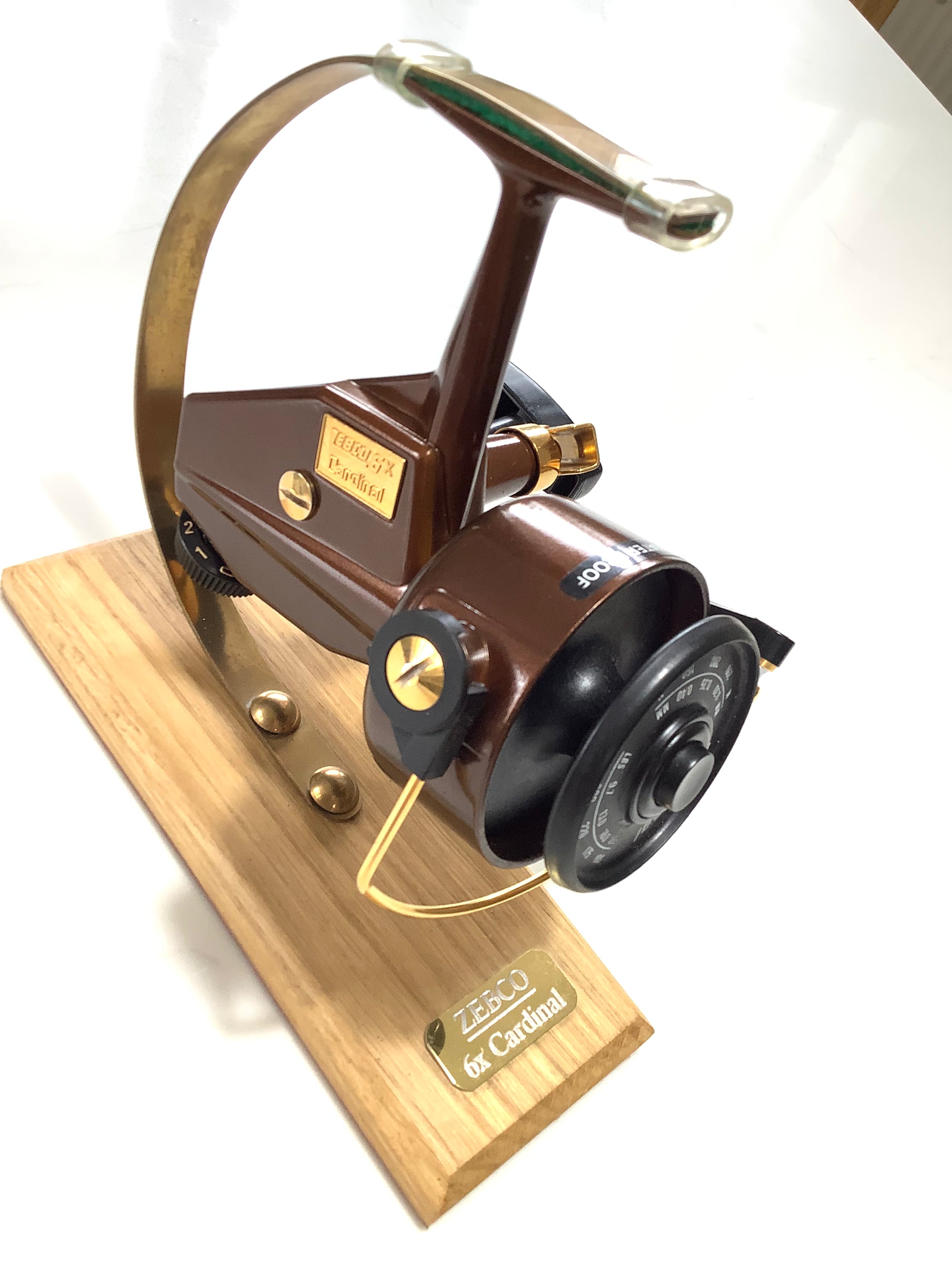 Collectors Display Reel Gold Custom ABU ZEBCO 6X CARDINAL Reel