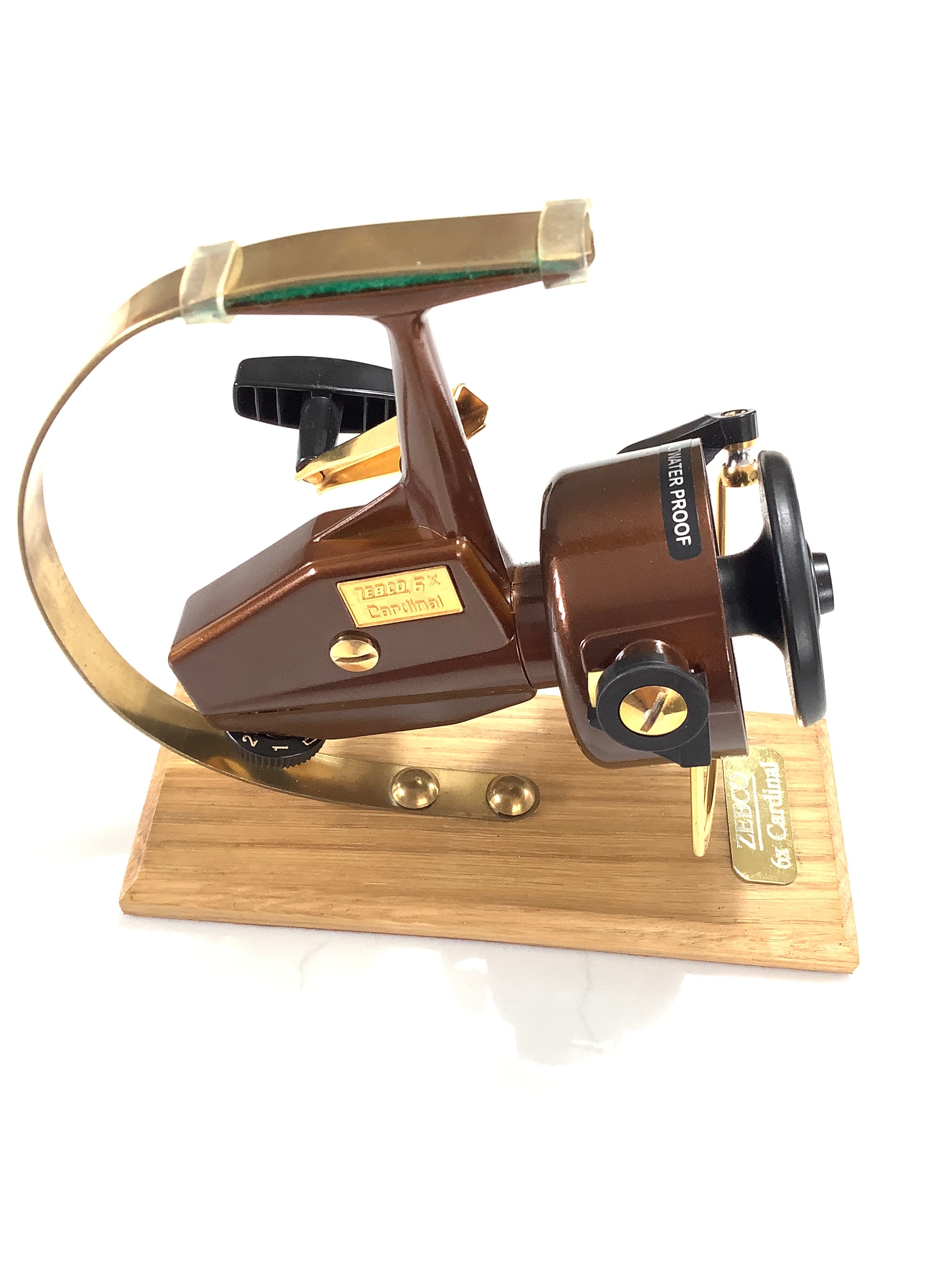 Collectors Display Reel Gold Custom ABU ZEBCO 6X CARDINAL Reel