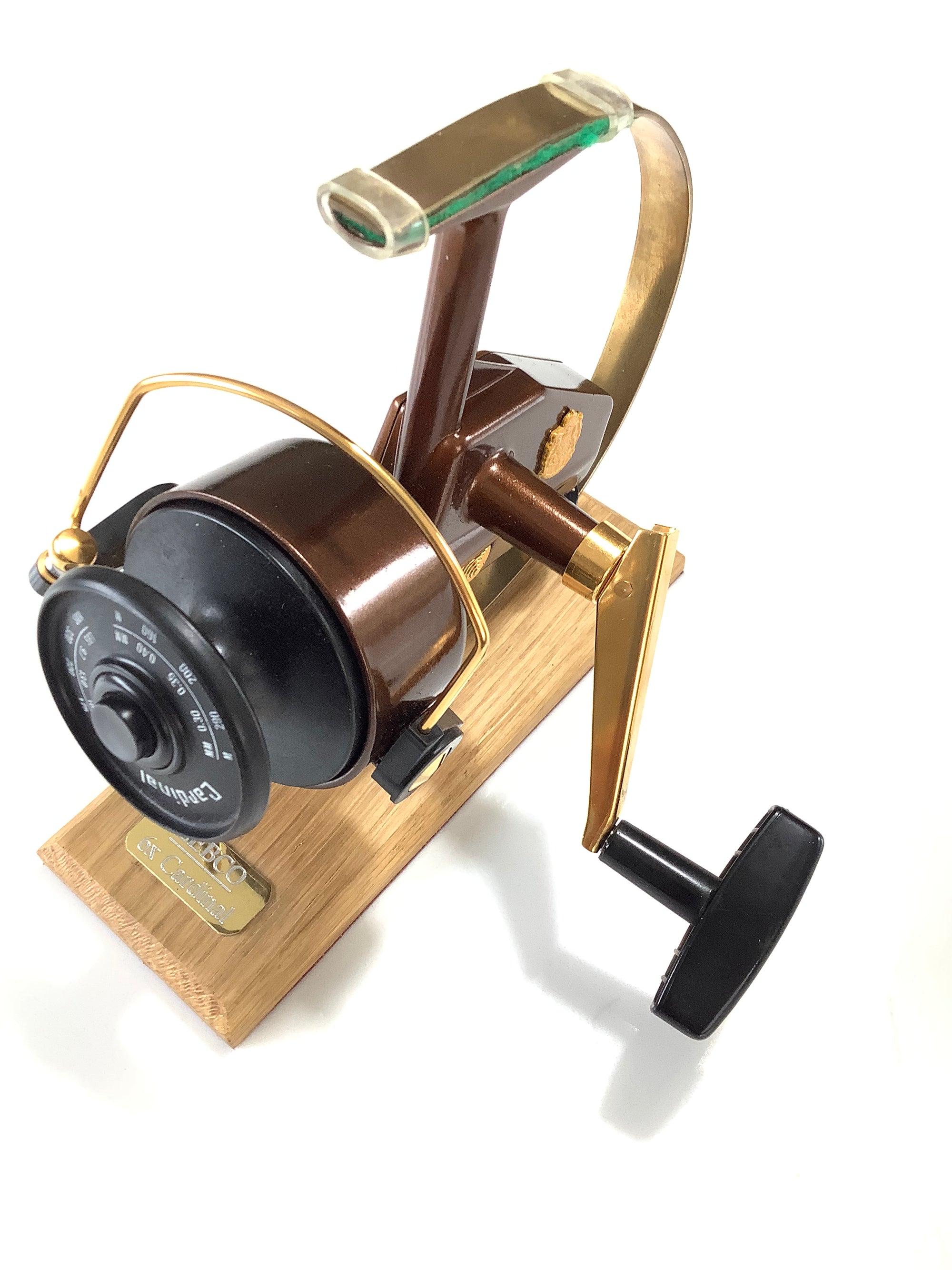Collectors Display Reel Gold Custom ABU ZEBCO 6X CARDINAL Reel