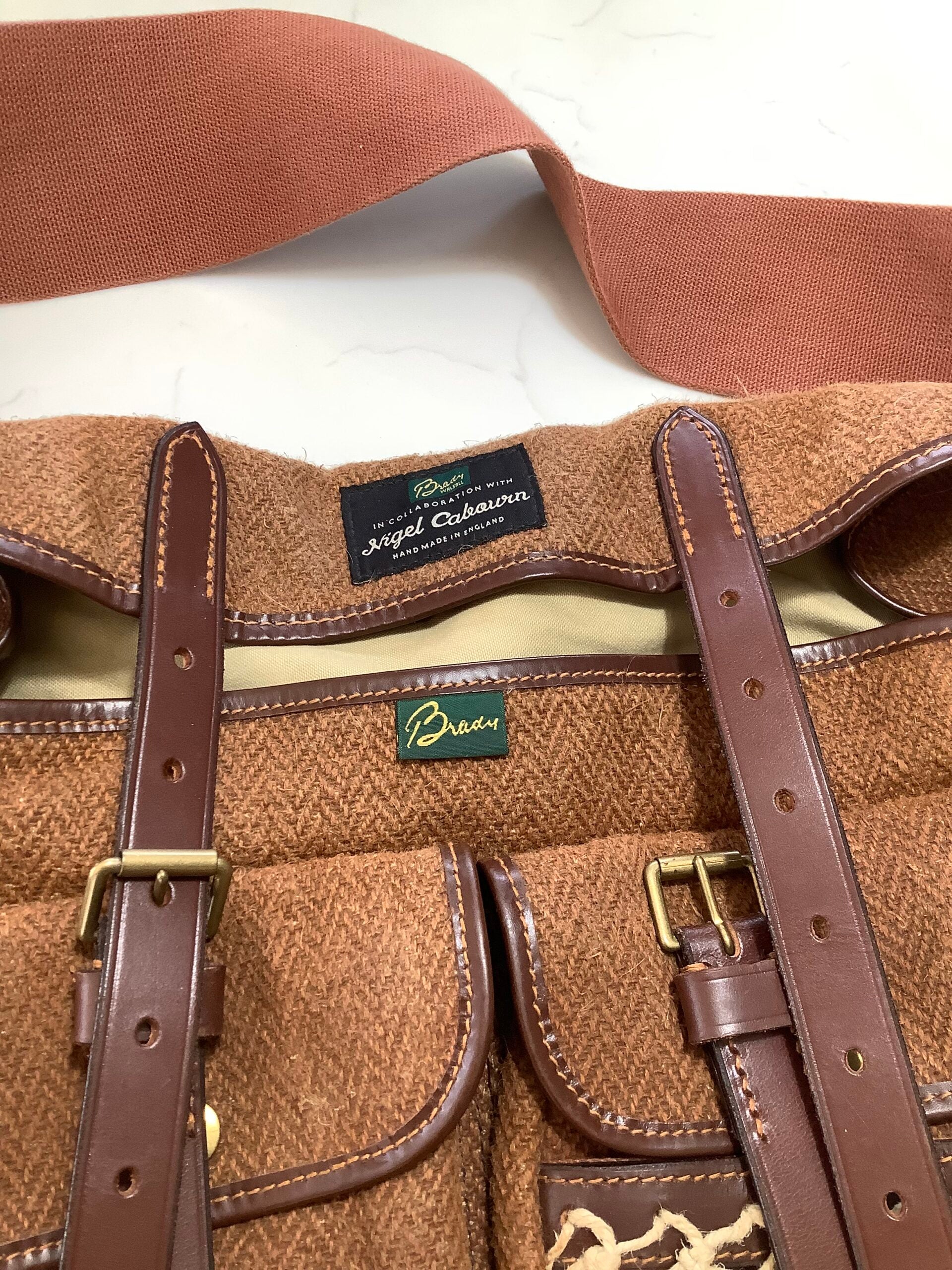 メンズ Nigel Cabourn×Brady フィッシングバッグ