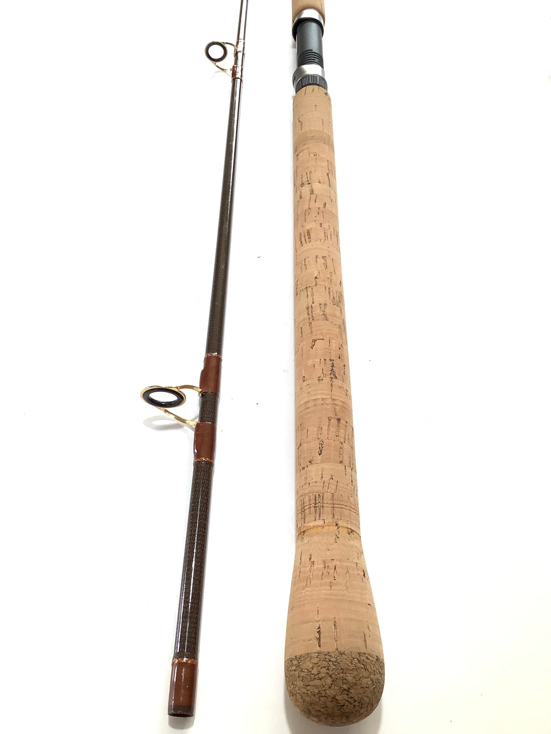 A Bespoke Special Built North Western Gold Plated Ringed 8ft Stalking Rod