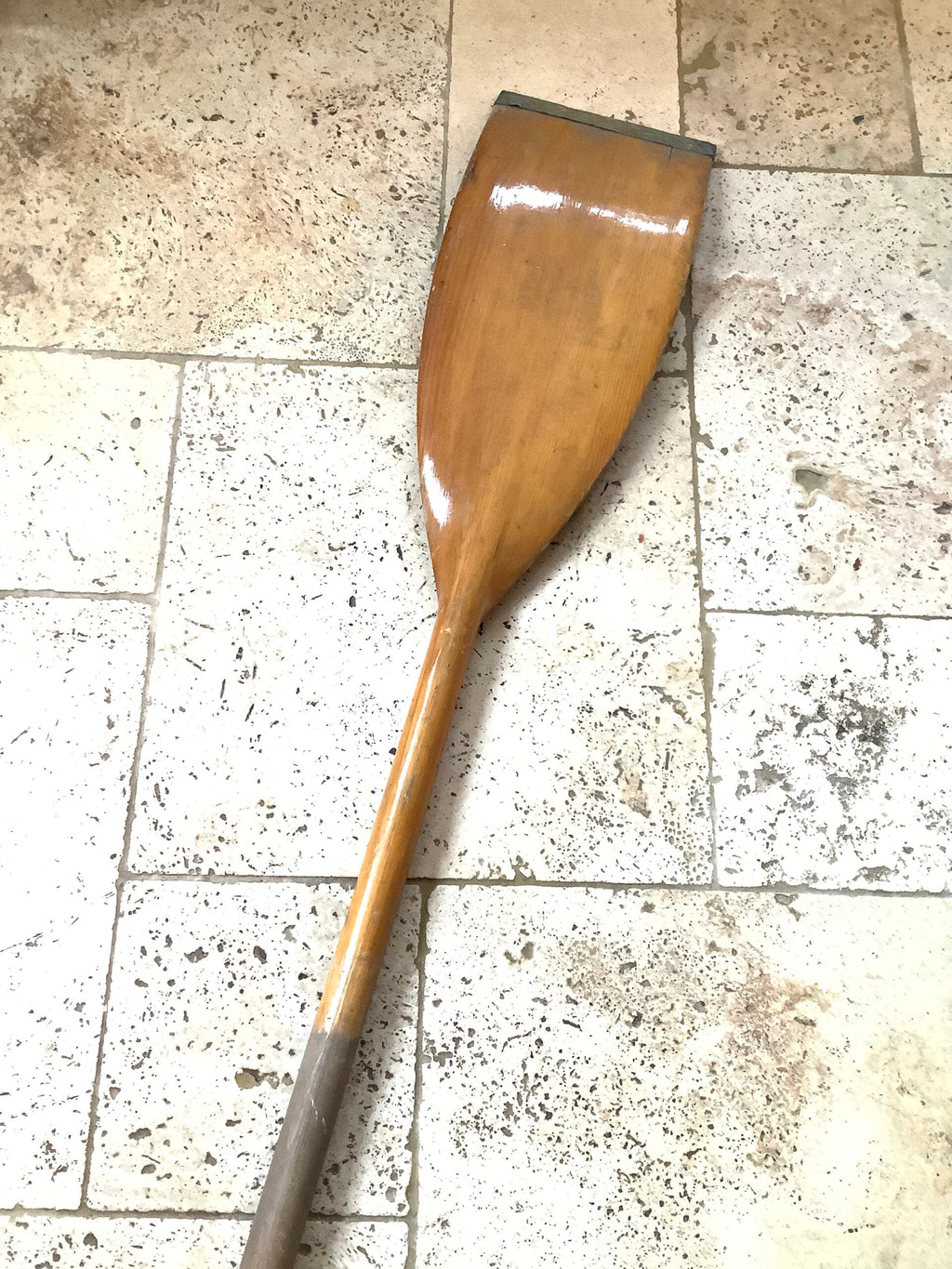 Antique Two piece detachable wooden canoe Paddle