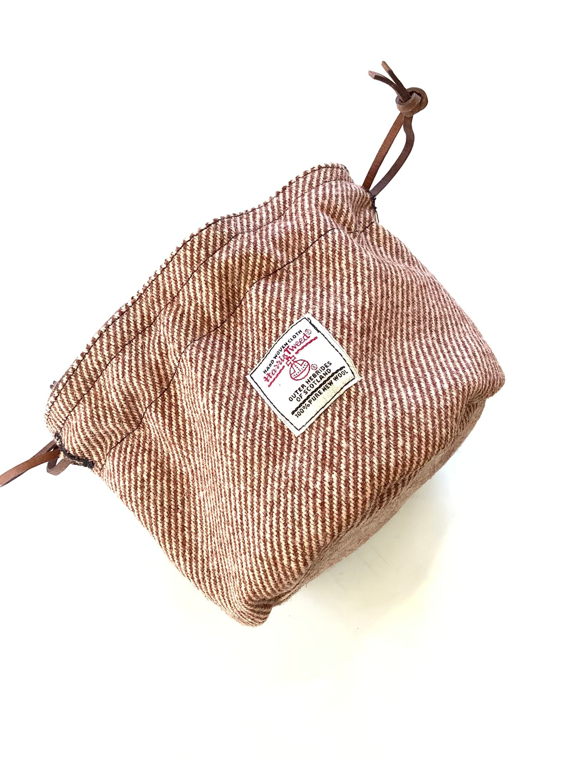 NEW Harris Tweed Fishing Reel Pokey Bag