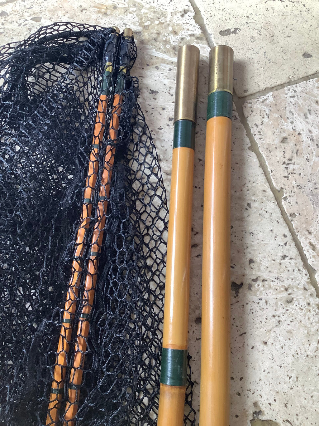 Hand built Tonkin Cane Landing Net by Dave Austin belonged to Martin James M.B.E