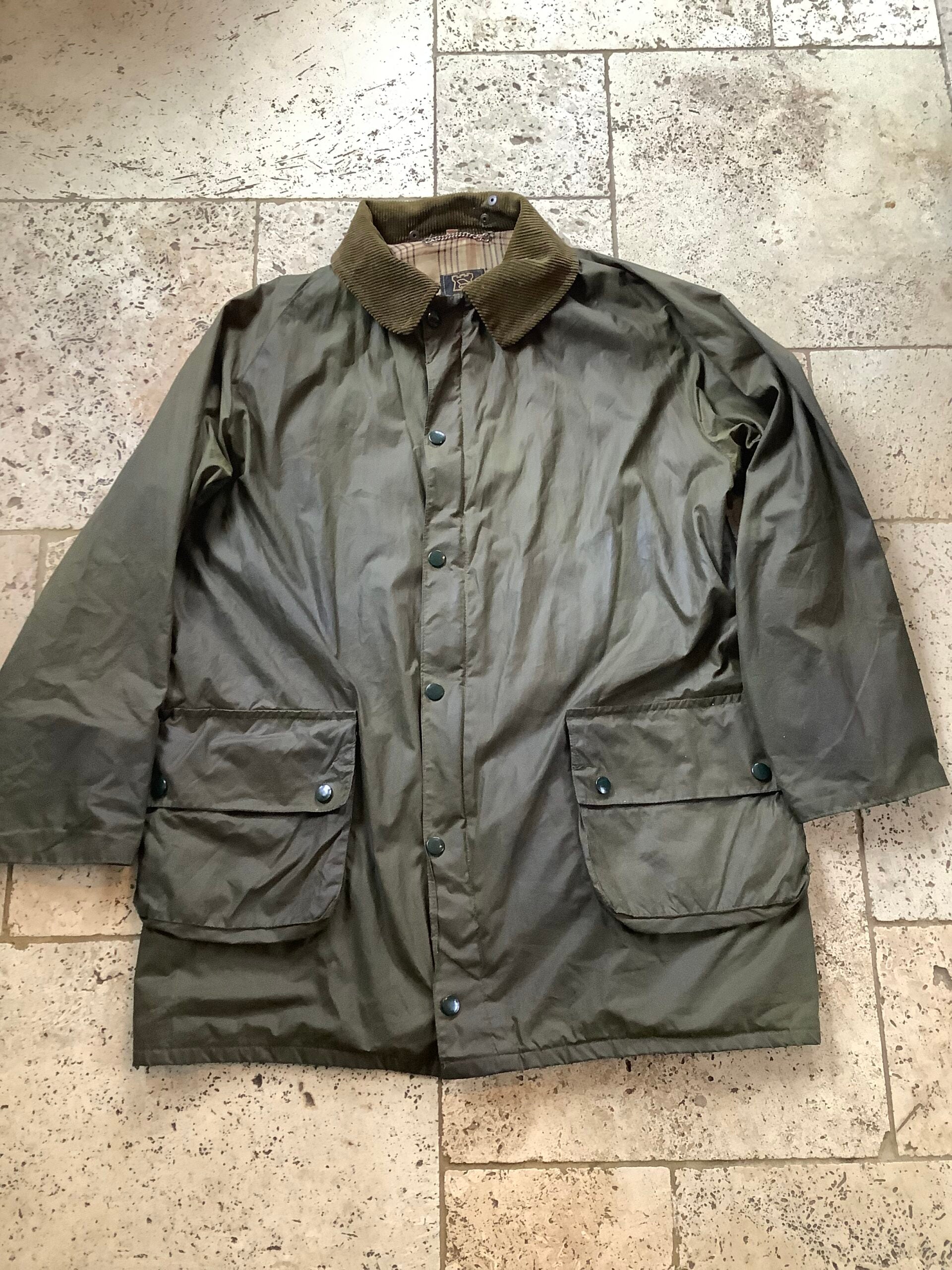 Vintage Hardy Bros 3/4 Length Wax Jacket