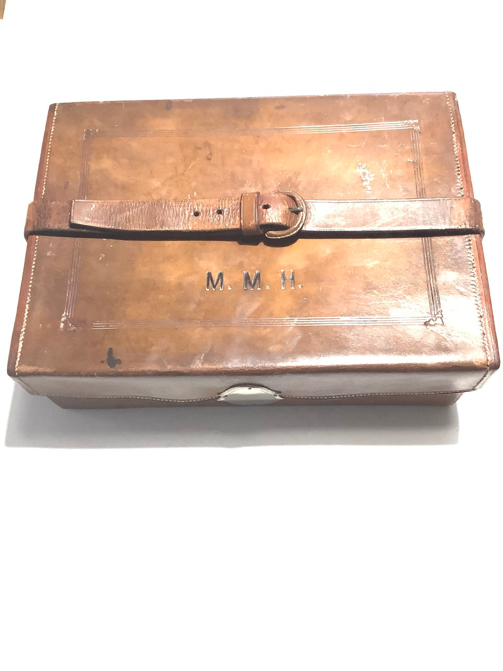Antique Leather Hold-all or Tackle Box etc.