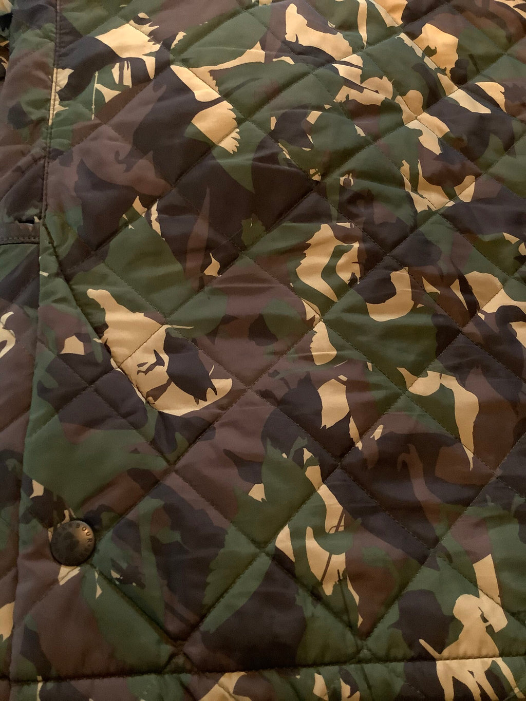 Rare Barbour Bourne Camouflage Game animal print Jacket