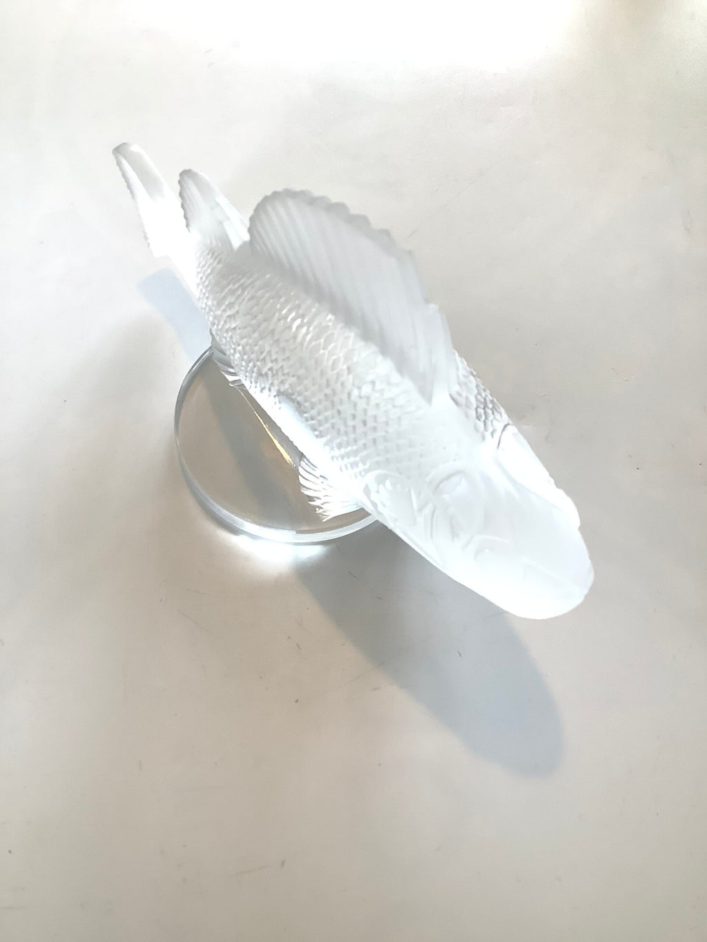 Lalique of France Frosted Crystal Perch