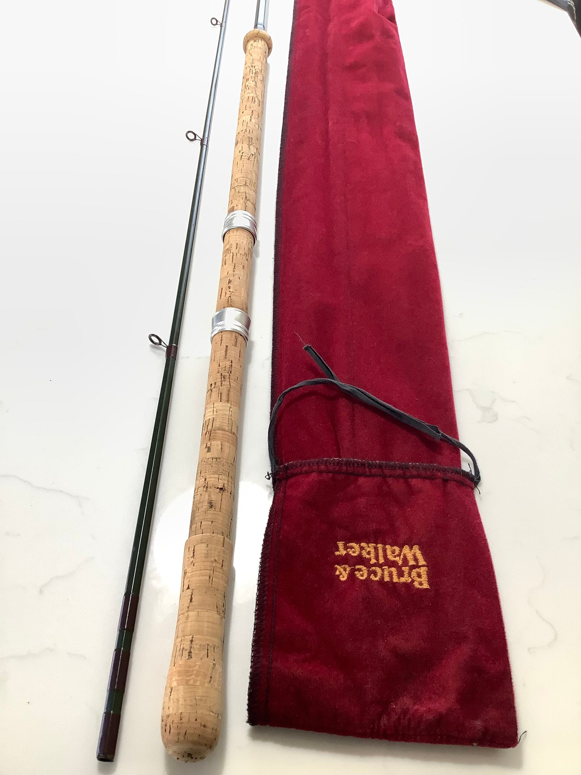 Bruce Walker HEXAGRAPH 12ft “ Stalker” Rod in Rare Dark Green Hexagraph