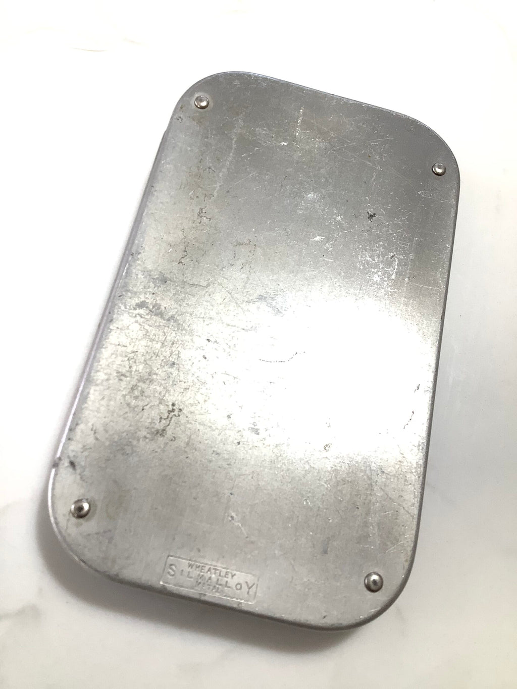 Vintage HARDY Bros Alloy Clip Fly box loaded with a selection of flies