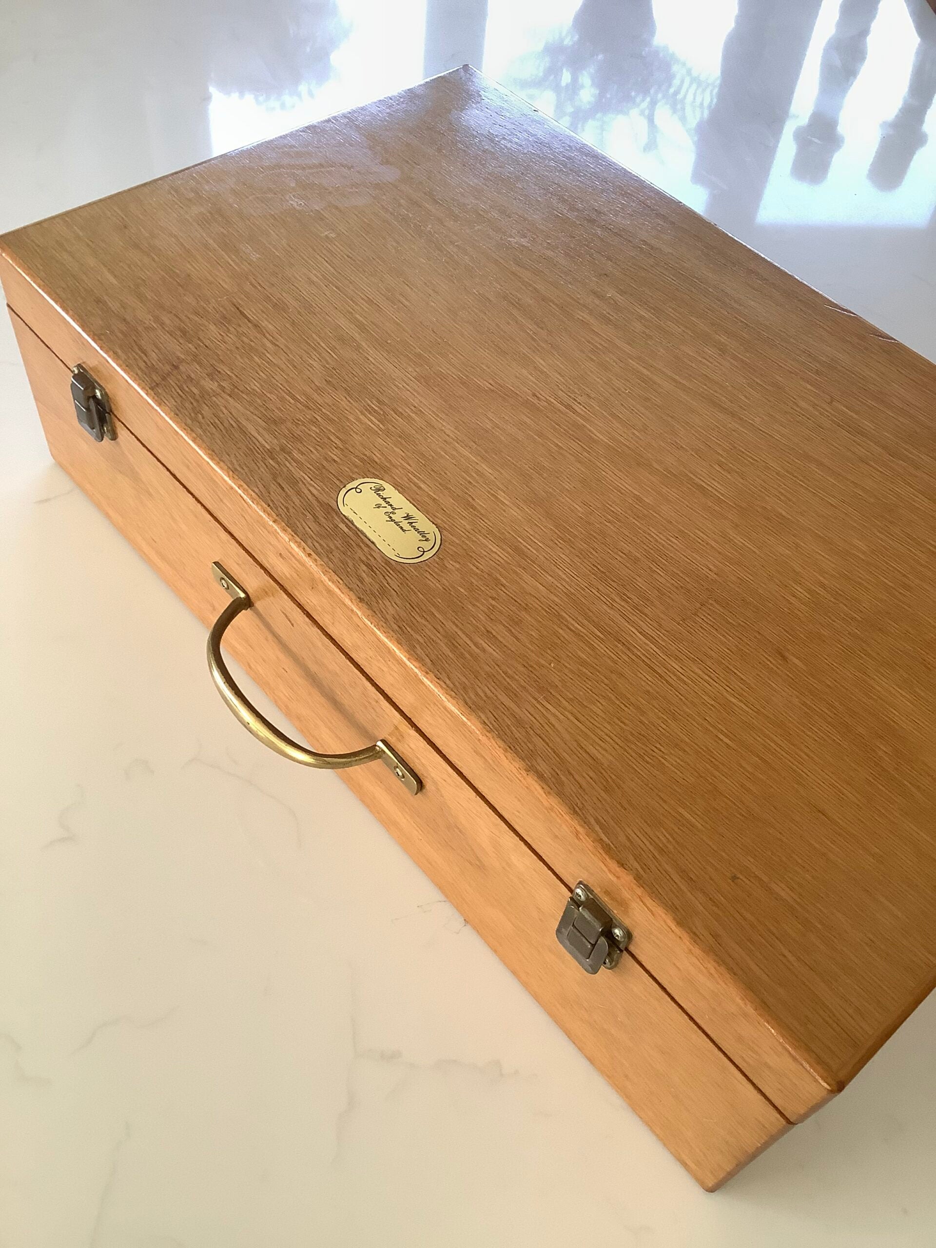 Richard Wheatley Large Mahogany Fly Tyers Cabinet