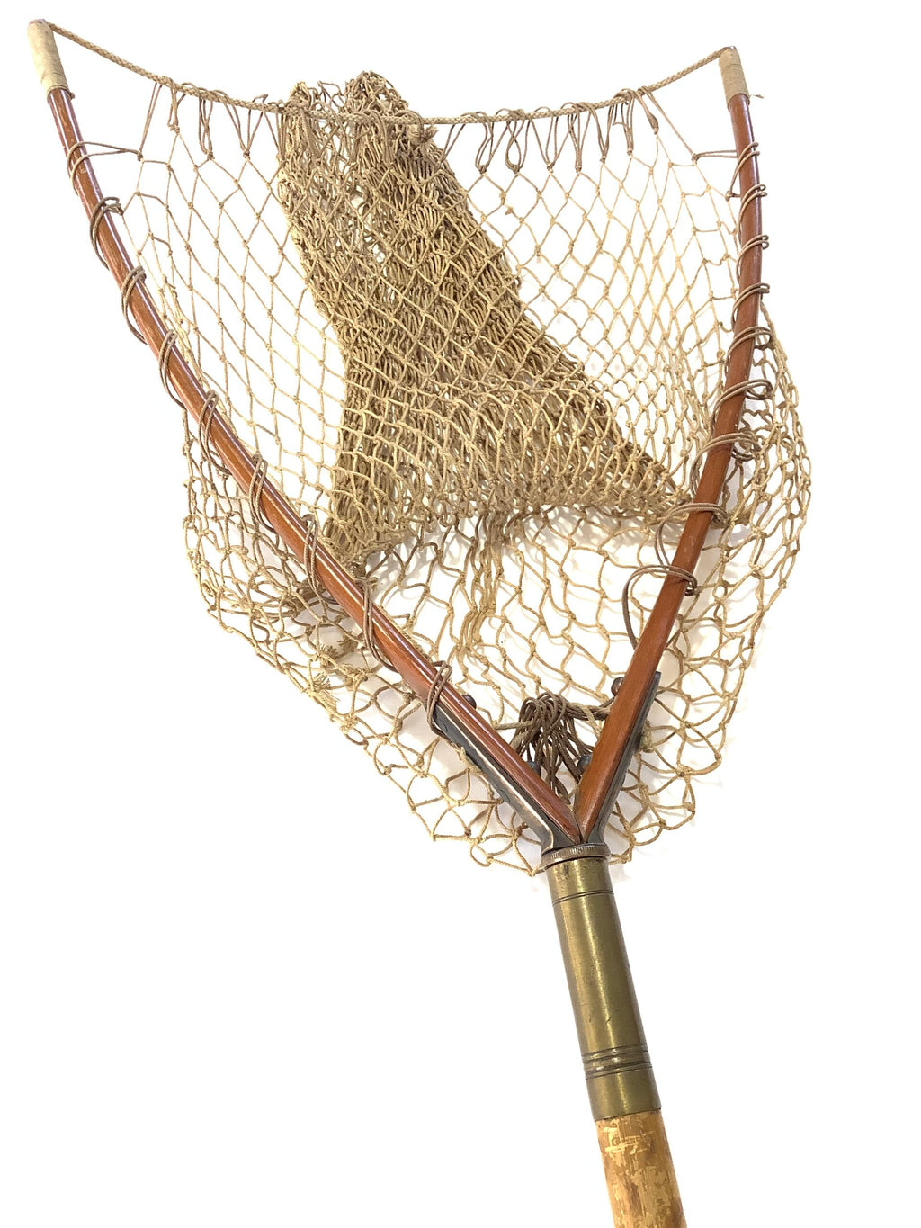 Antique early Hardy Bros small trout landing net