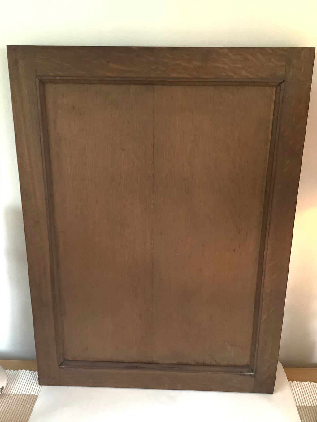 Stunning Antique Hardwood carved fishes on an Oak panel