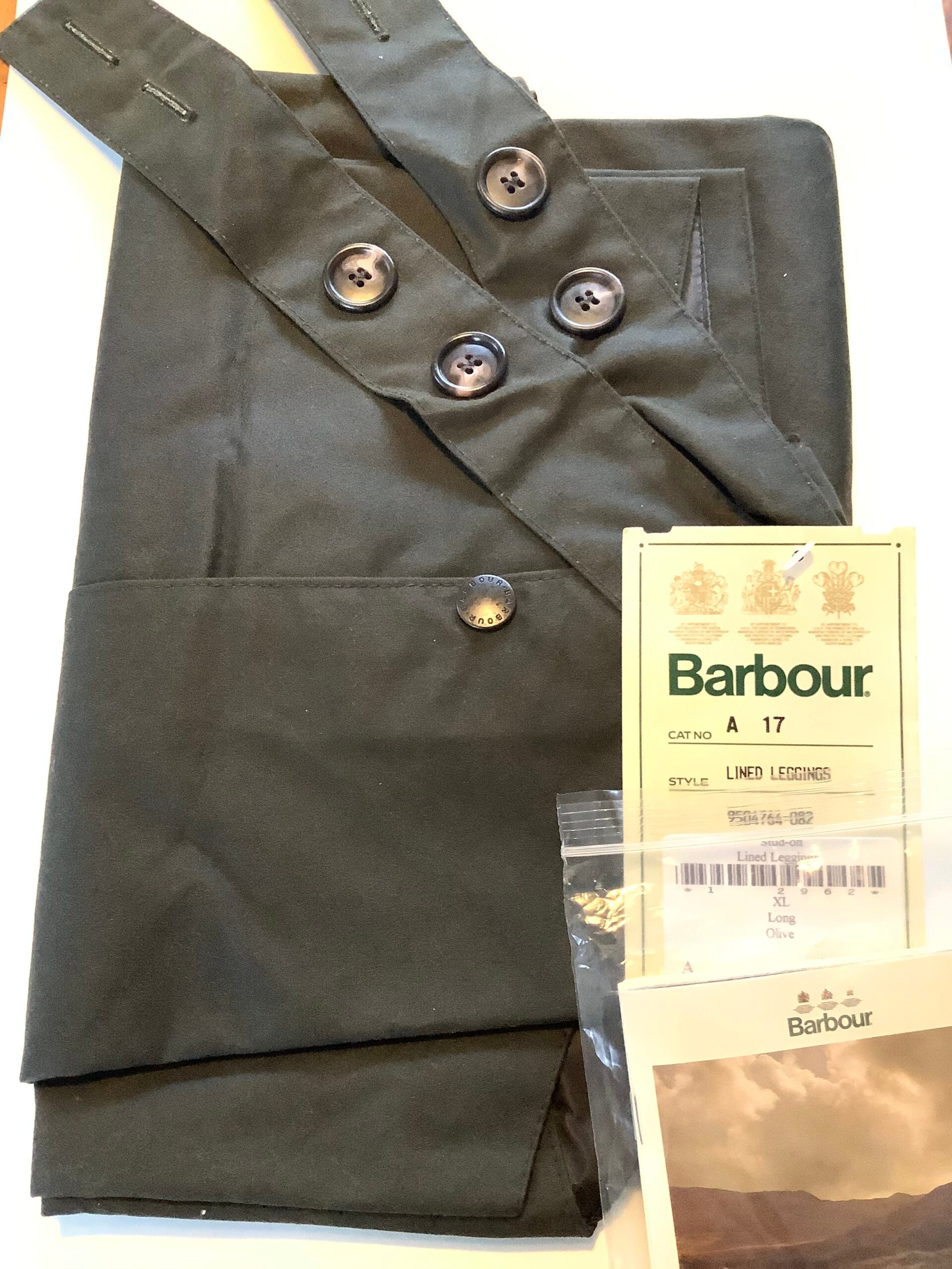 Brand New Barbour Stud-on lined legging trousers