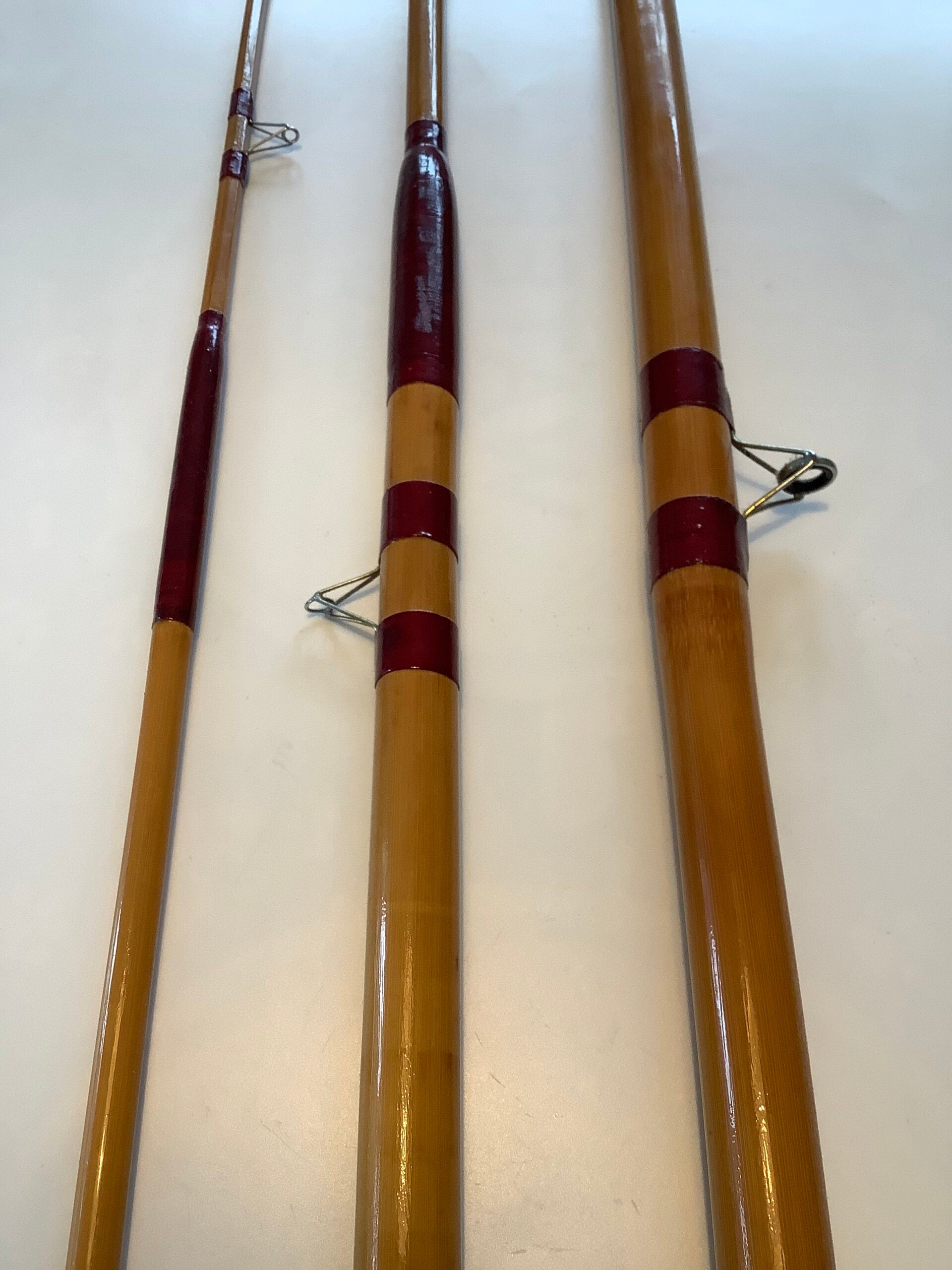 Rare Dawson’s of Bromley “Elaine” whole and built cane tip 14ft float rod