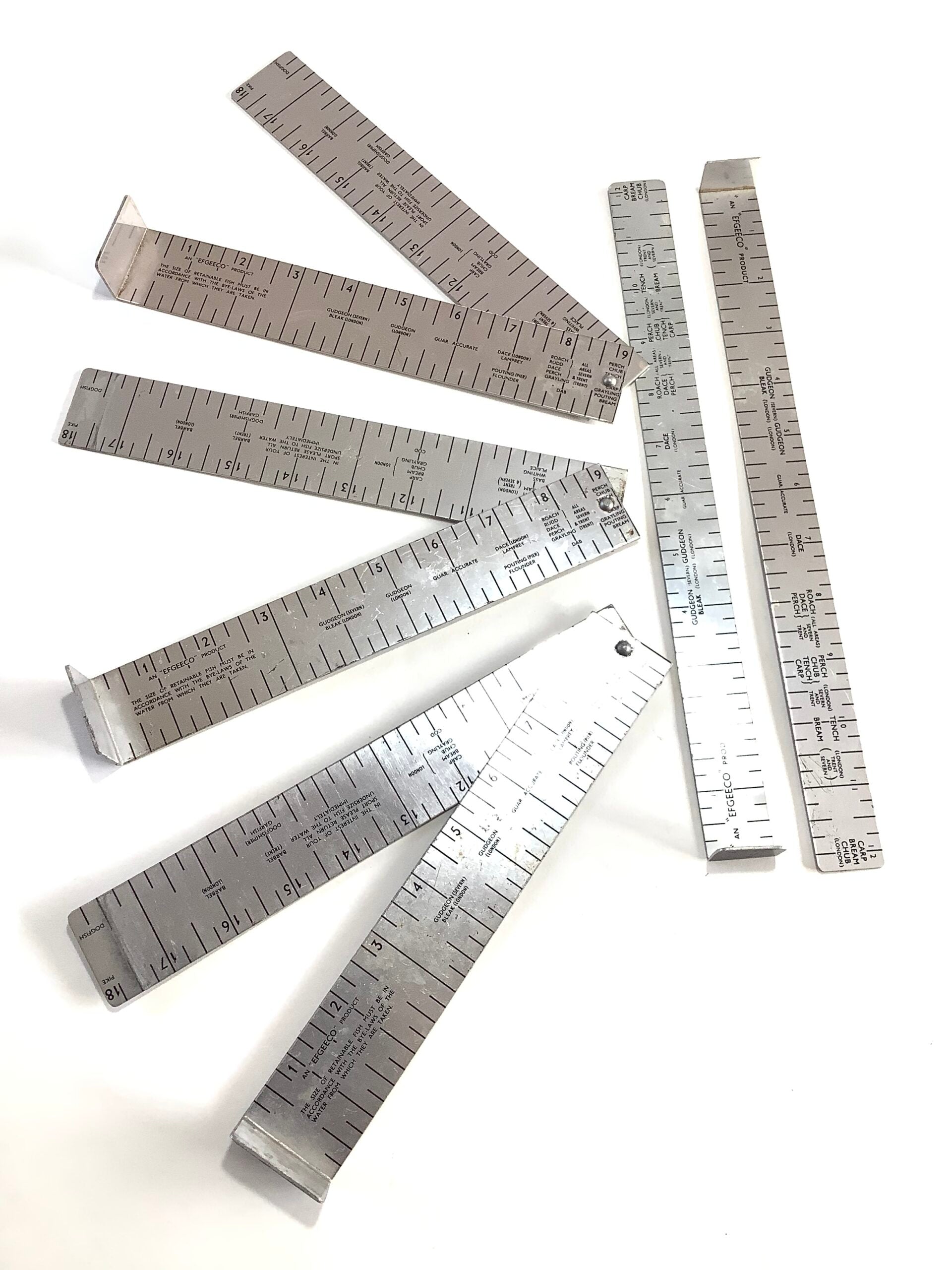 Vintage selection of EFGEECO Fish Measures