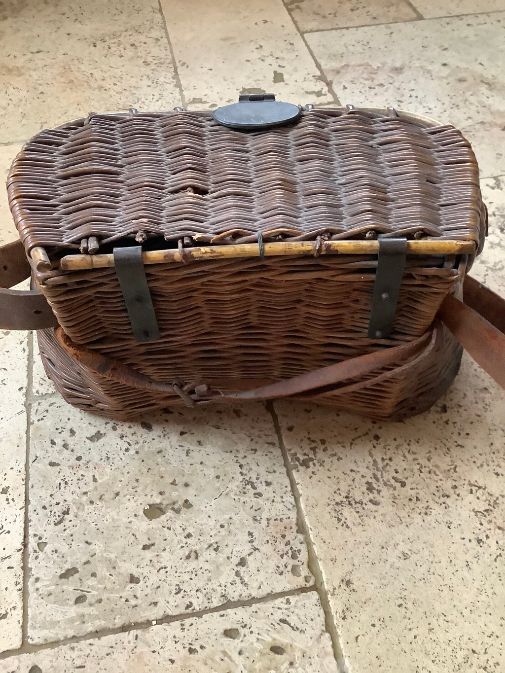 Antique Platts fisherman’s Creel