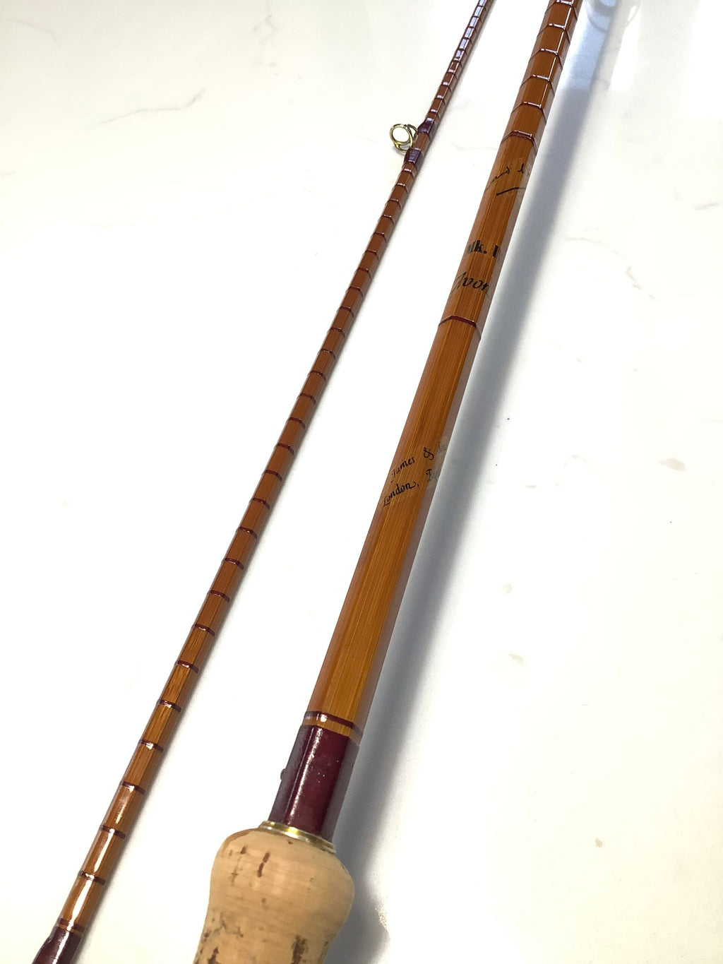 Excellent B.JAMES Richard Walker MKIV AVON Built cane Rod