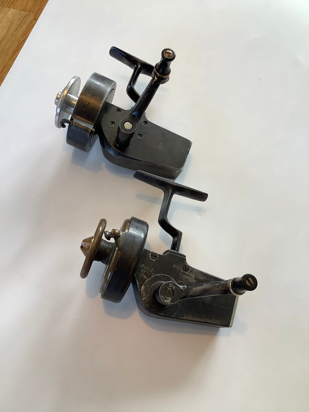 Scarce Walter Dingley first model fixed spool spinning reels
